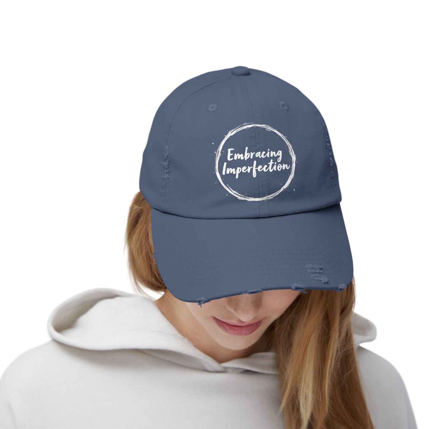 Embracing Imperfection Motivational Message for Everyday Life Cap