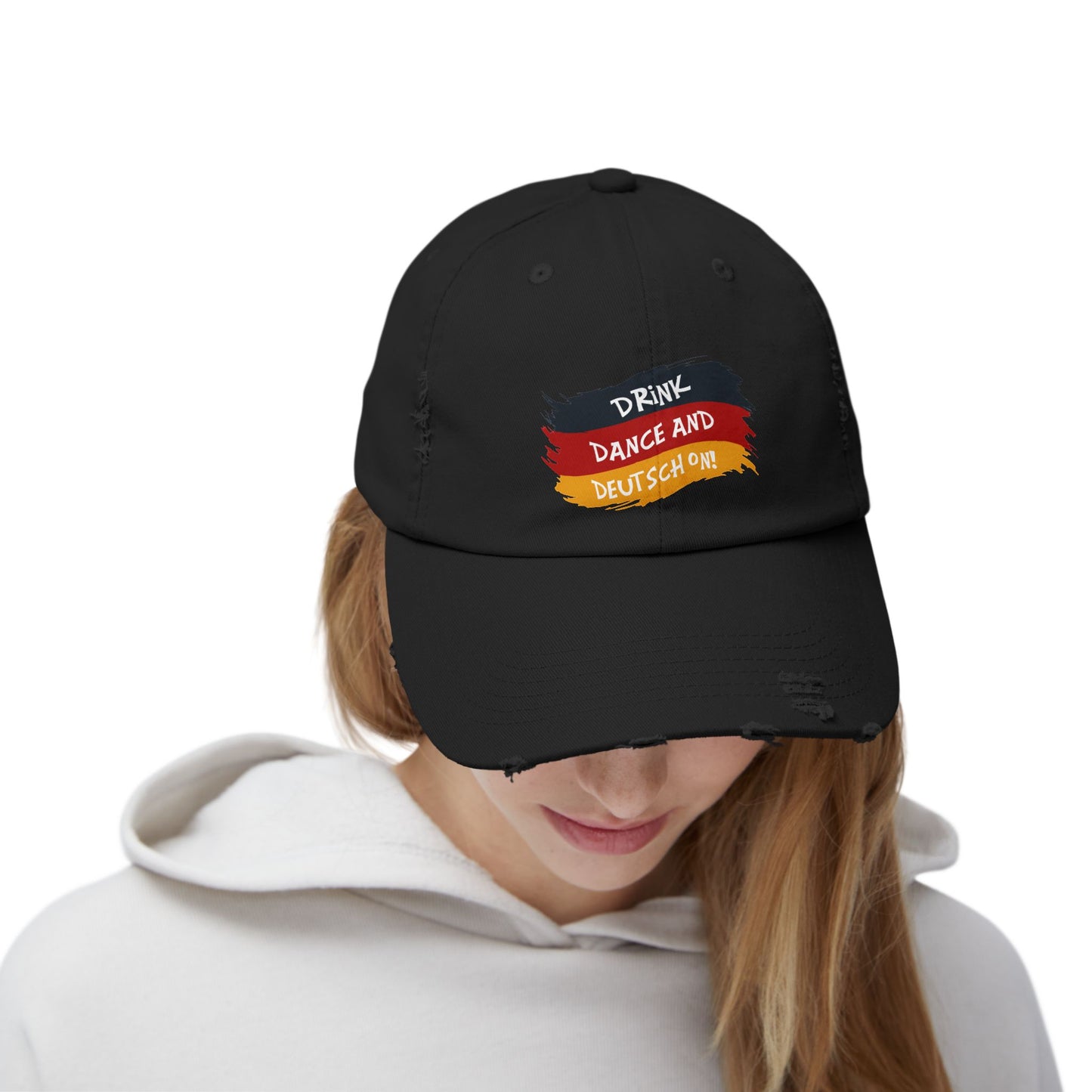 Drink Dance And Deutsch On German Flag Cap