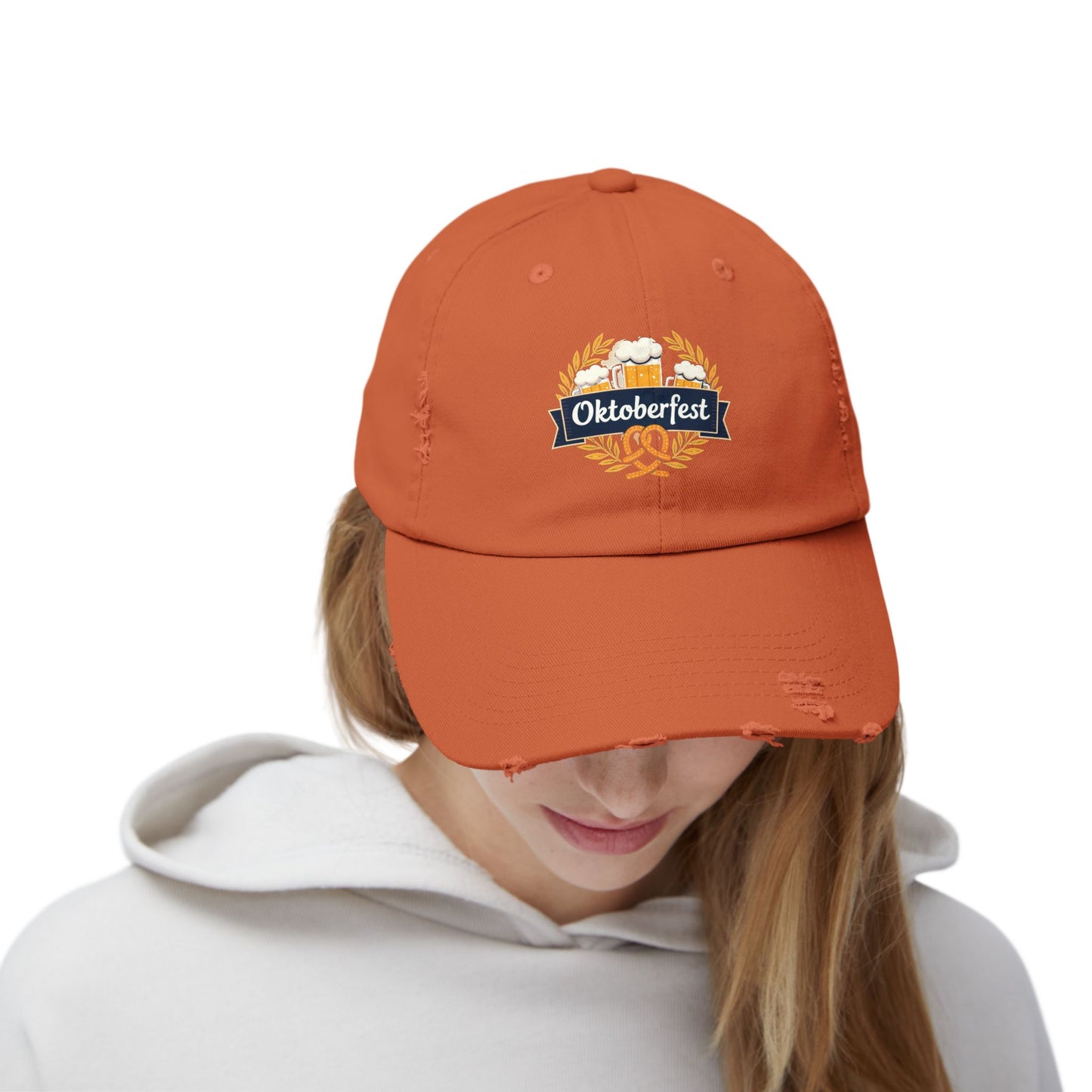 Oktoberfest Celebration with Beer and Pretzel Cap