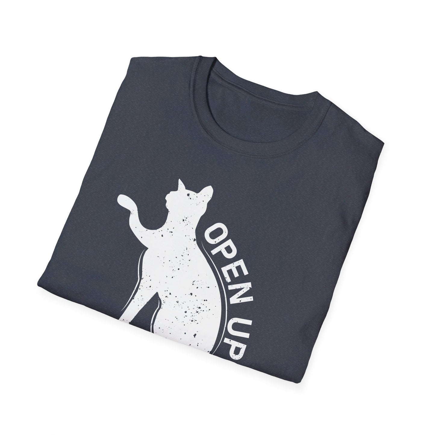 Open Up It's The Fuzz Funny Cat Silhouette T-Shirt