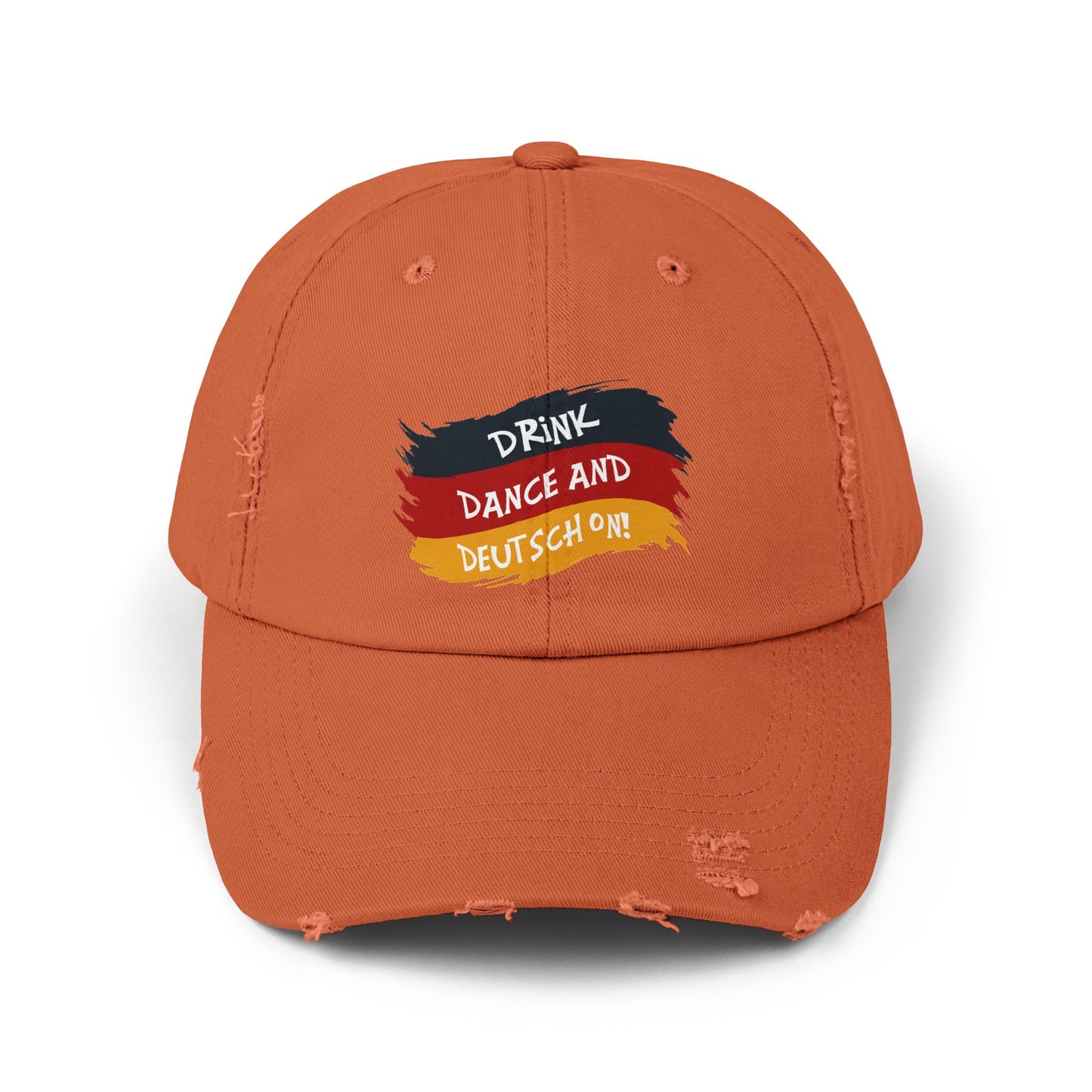 Drink Dance And Deutsch On German Flag Cap