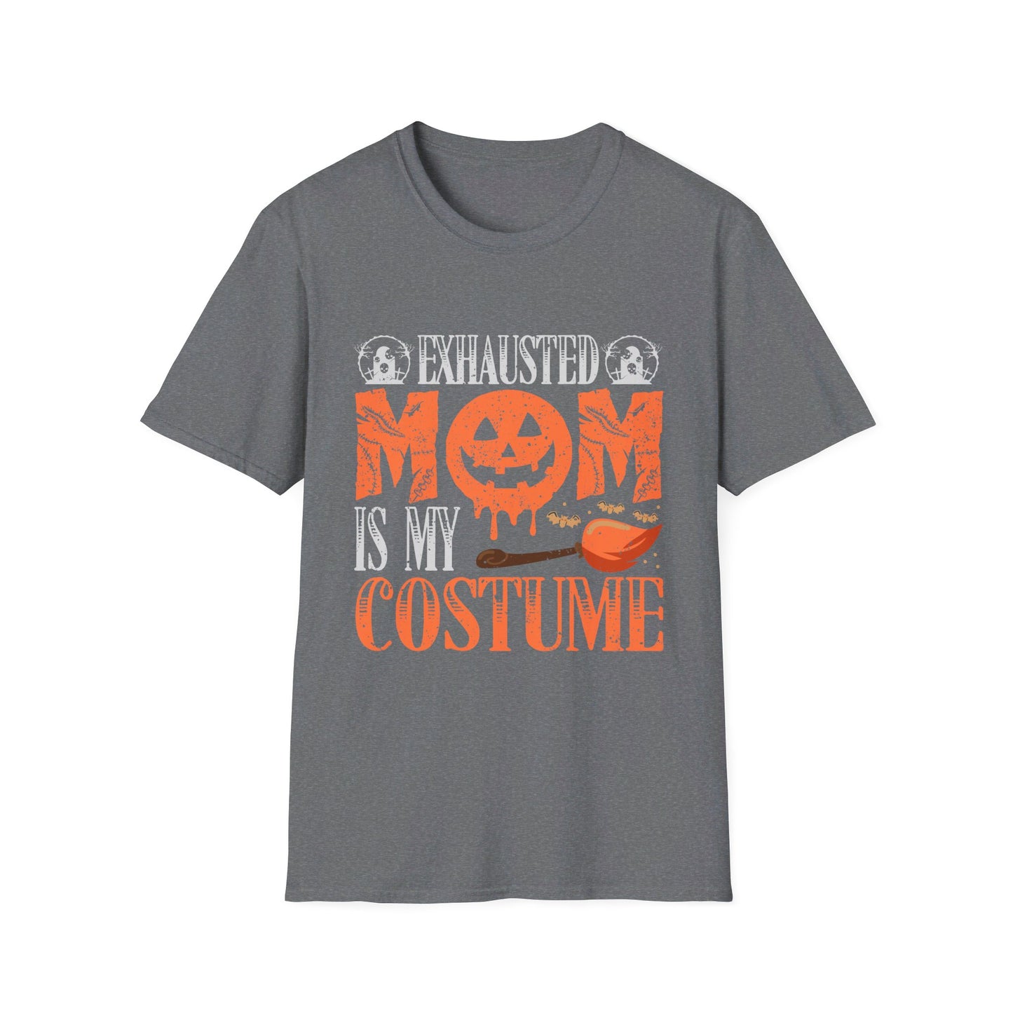 Exhausted Mom Is My Costume Funny Halloween T-Shirt