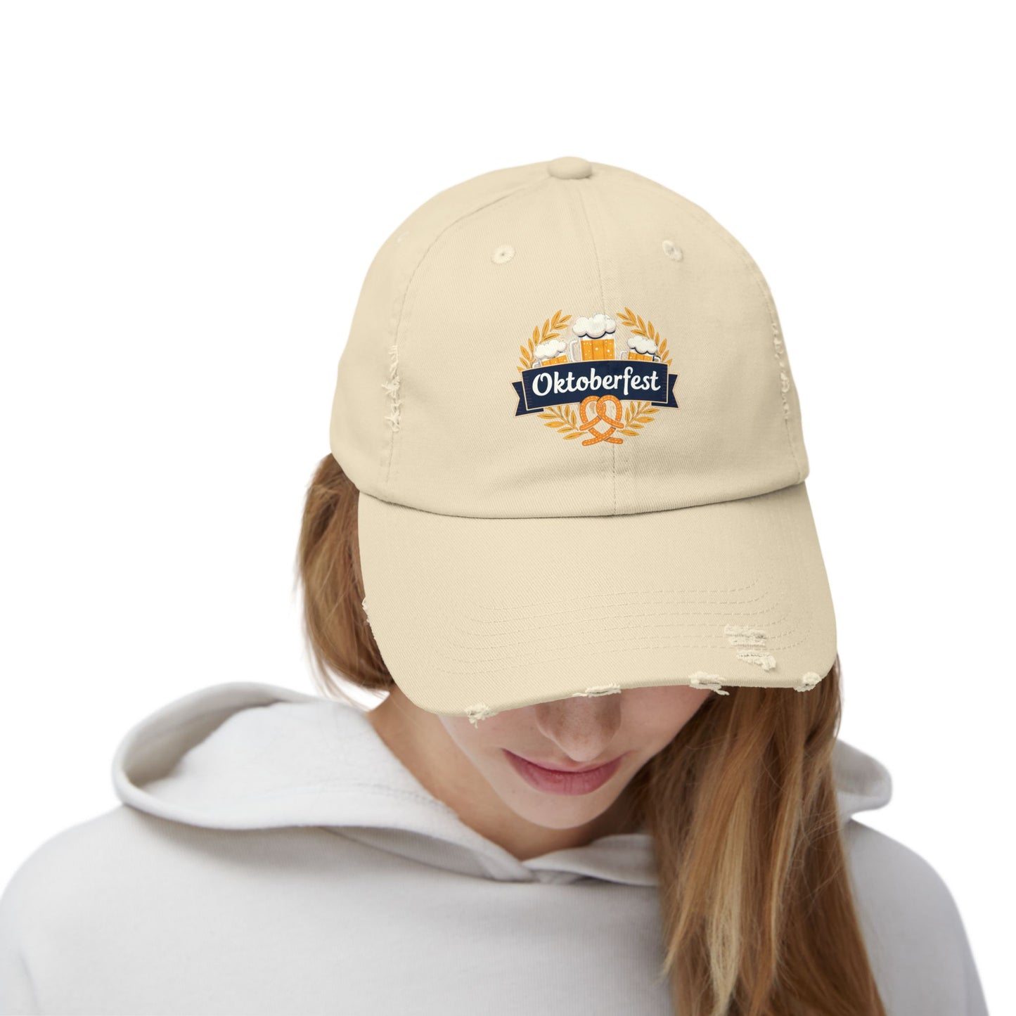 Oktoberfest Celebration with Beer and Pretzel Cap