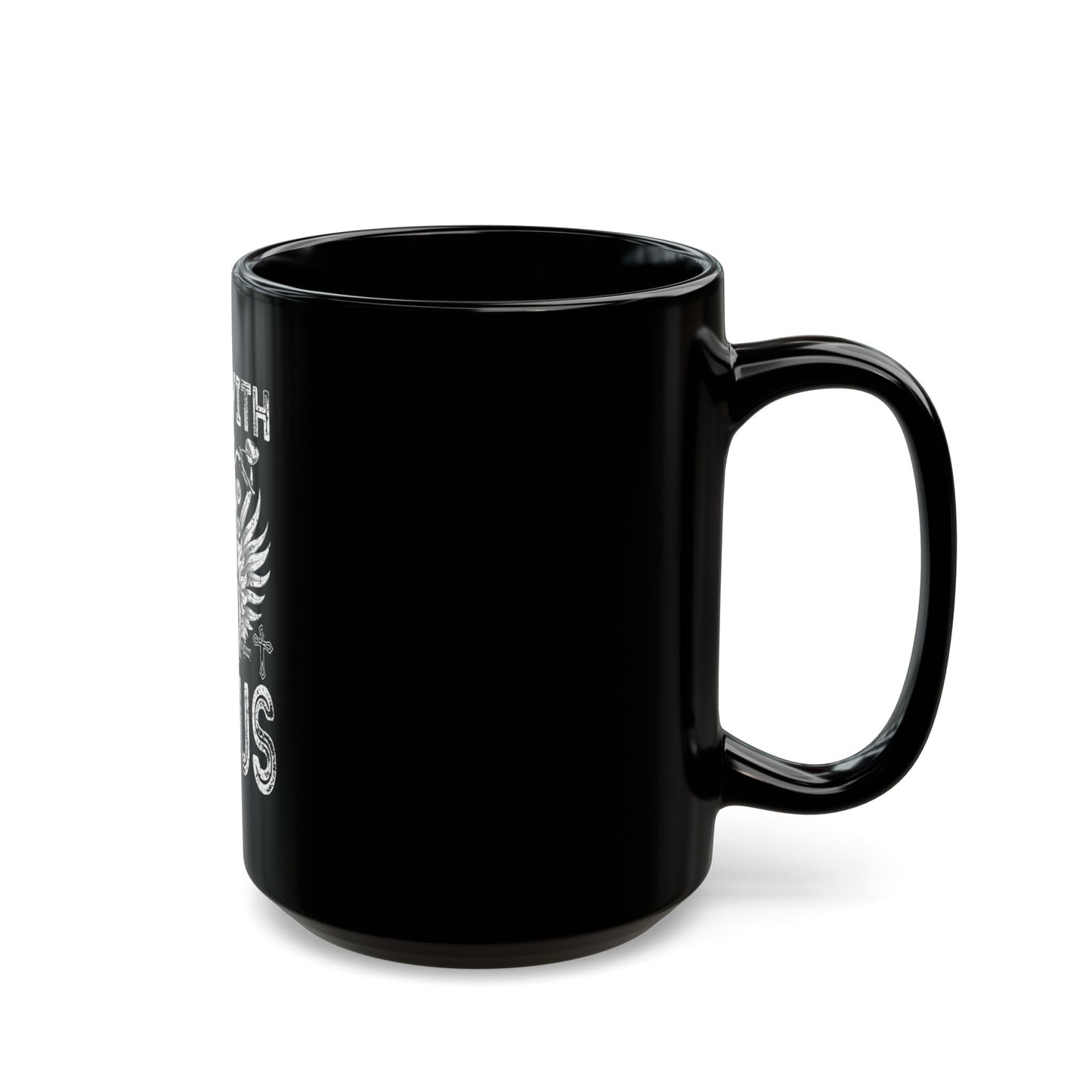 Ride with Jesus Motorcycle Faith Ceramic Mug