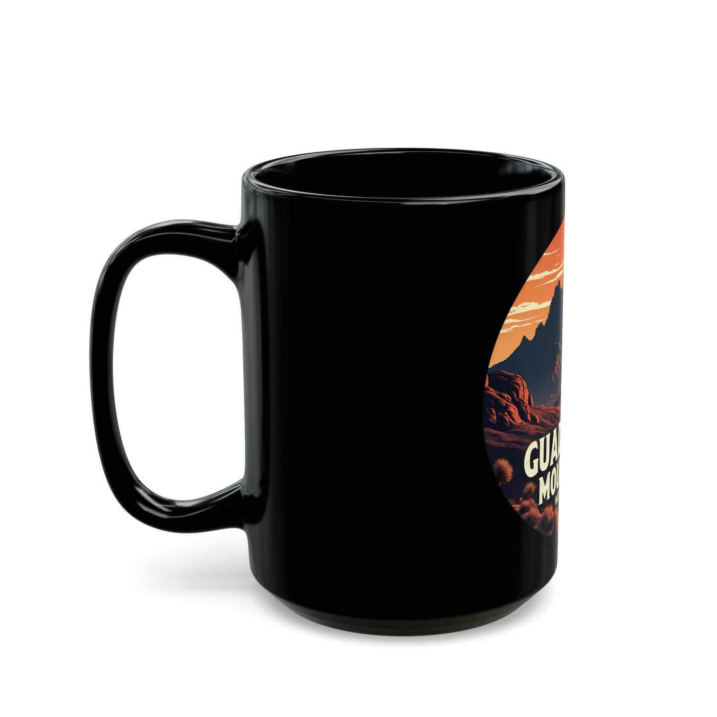 Guadalupe Mountains National Park Sunset Landscape Art Ceramic Mug