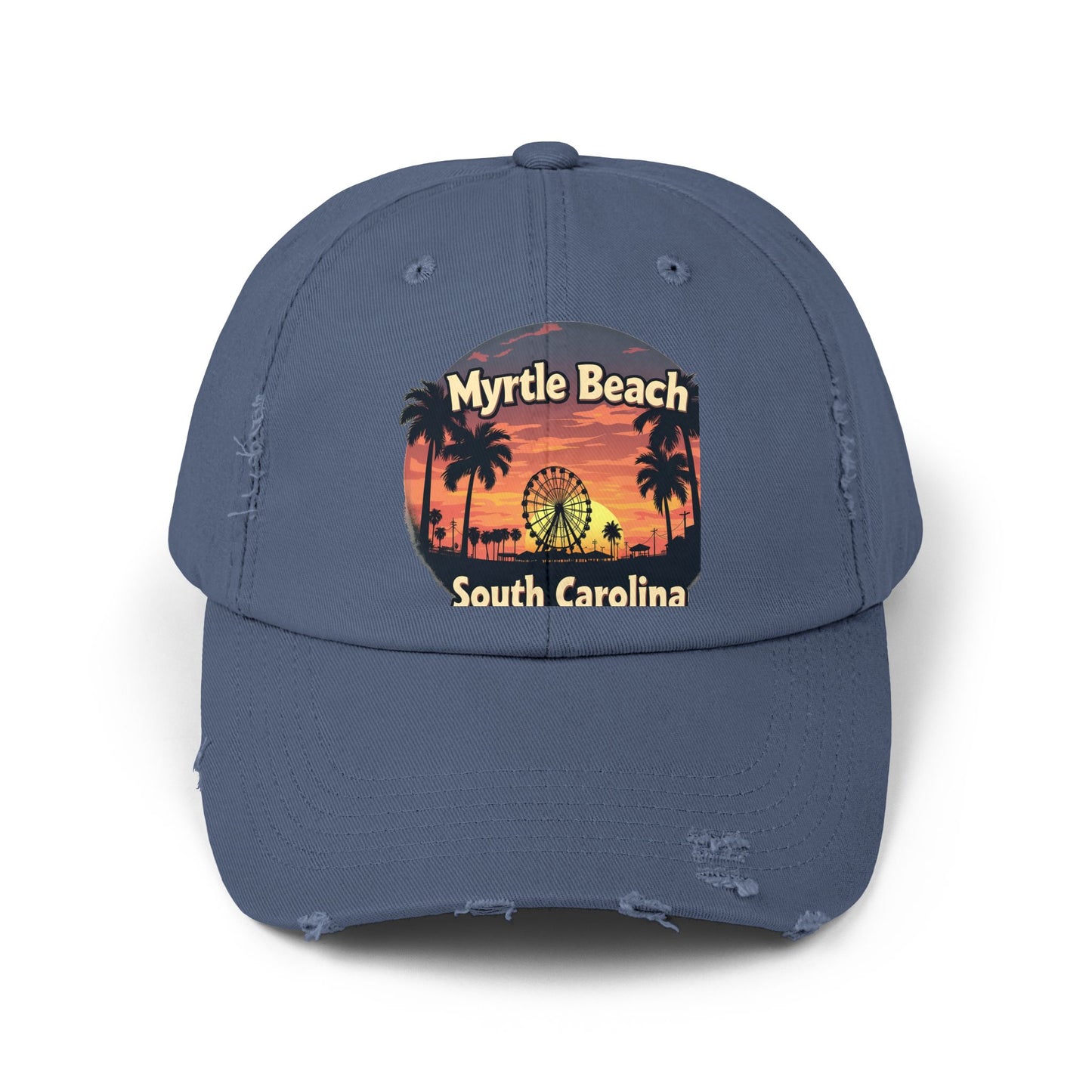 Myrtle Beach South Carolina Retro Sunset Cap