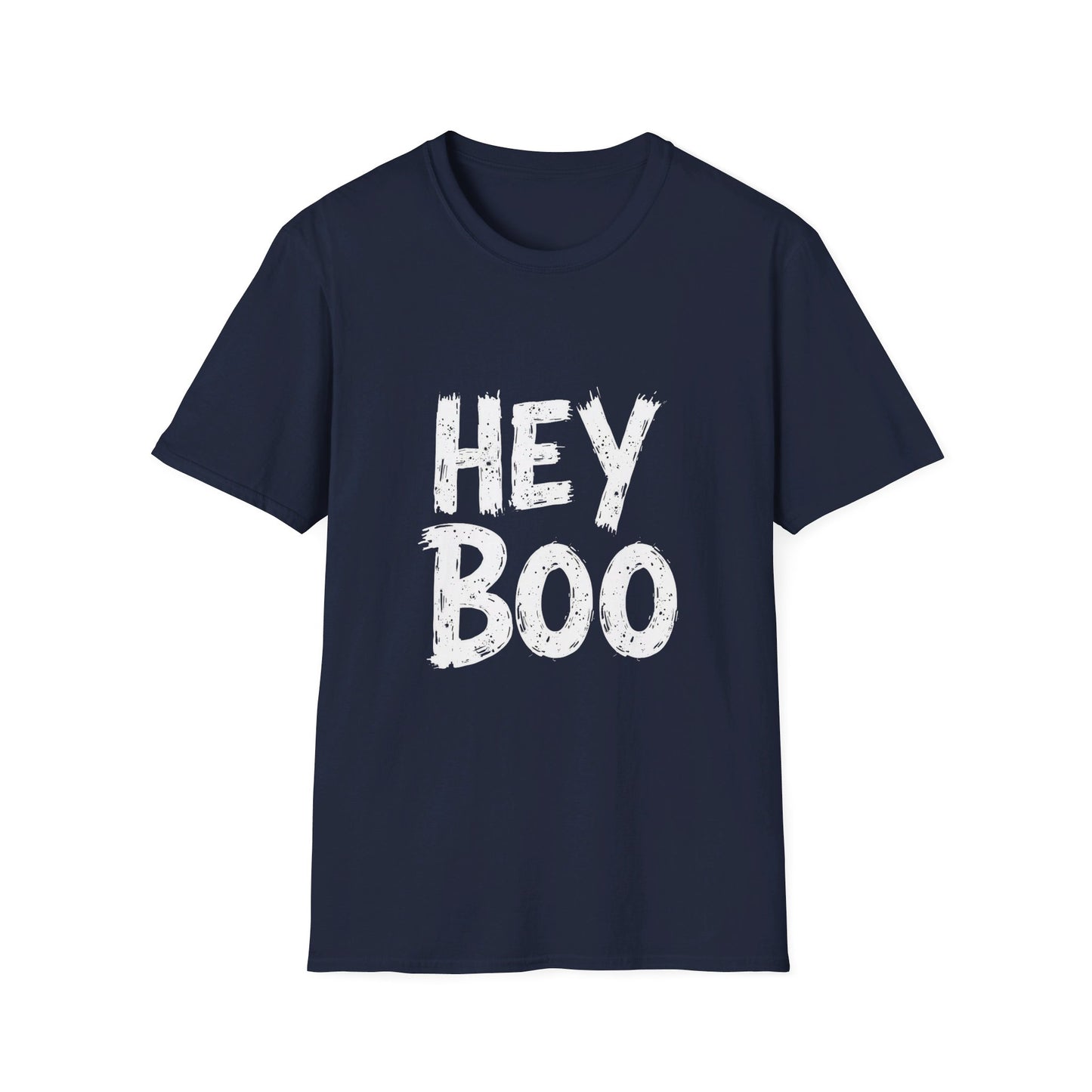 Hey Boo Bold Text Spooky Season Vibes T-Shirt