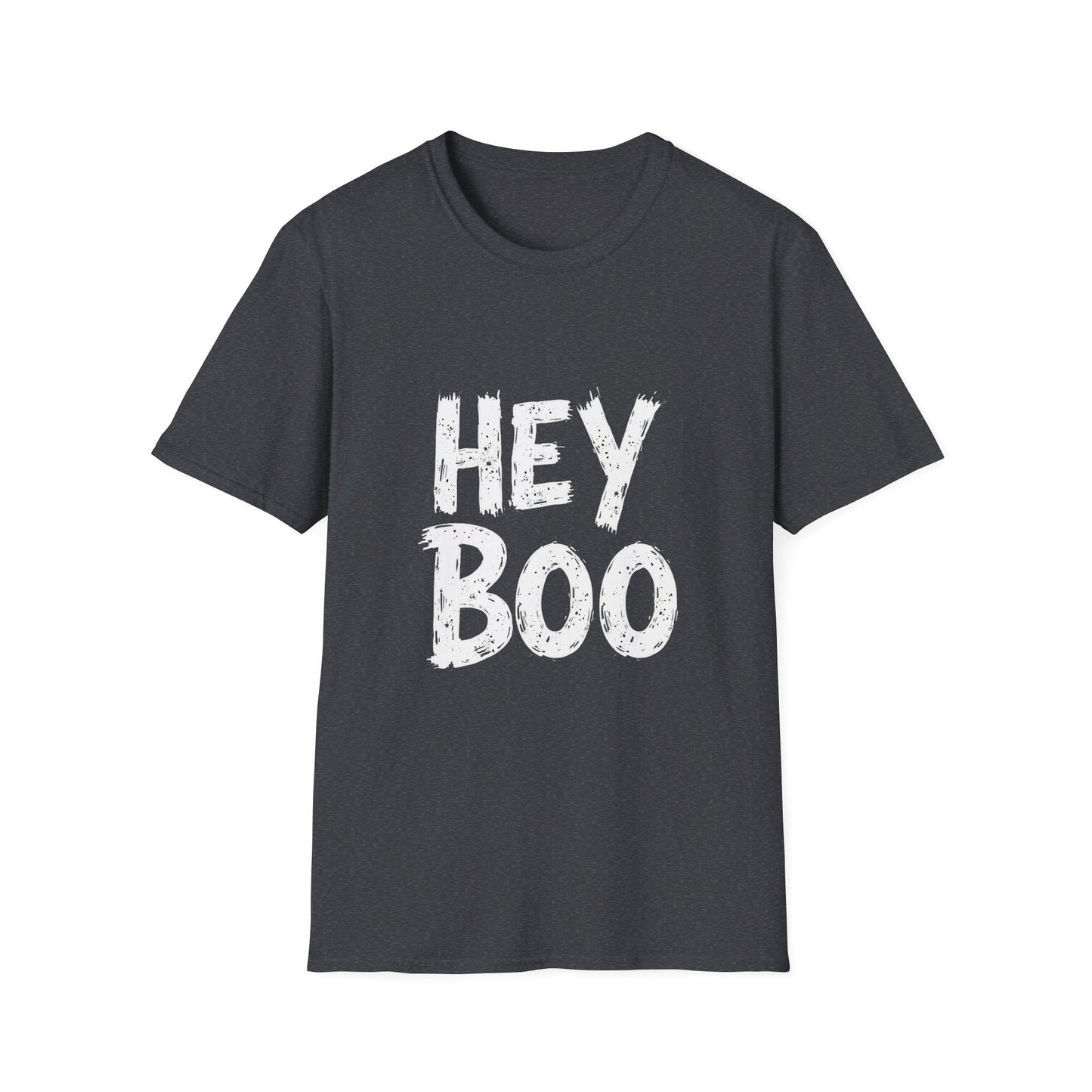 Hey Boo Bold Text Spooky Season Vibes T-Shirt