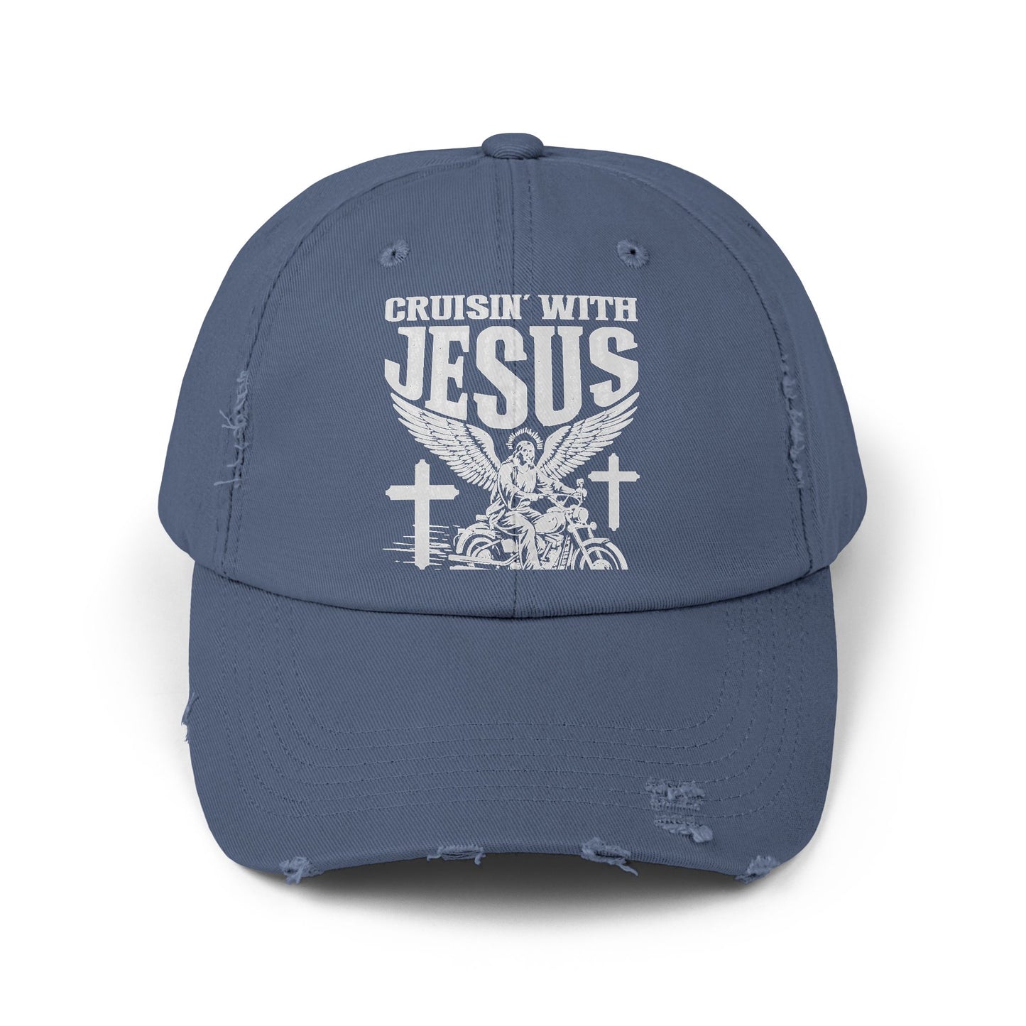 Cruisin' With Jesus Fueled by Faith Motorcycle Cap