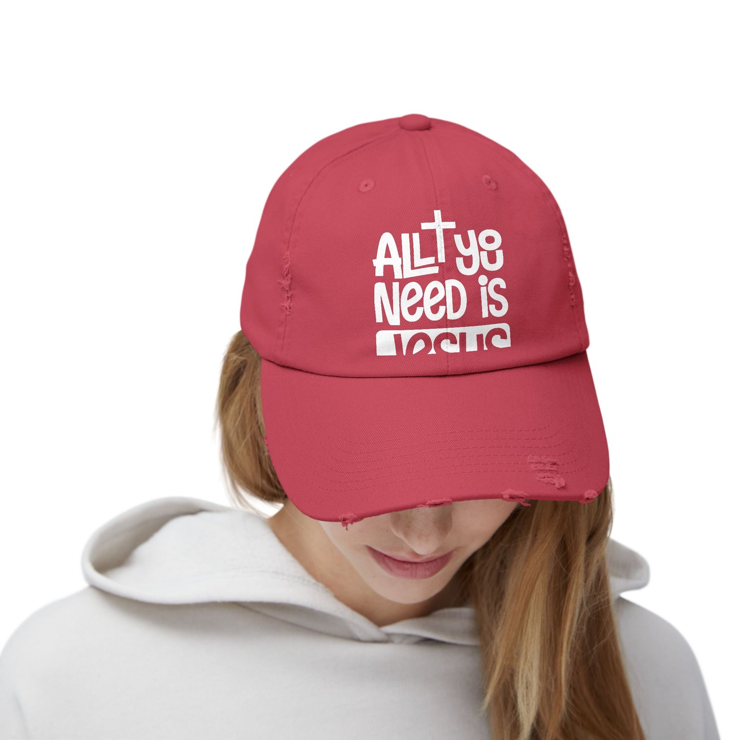 All You Need Is Jesus Inspirational Faith Statement Cap