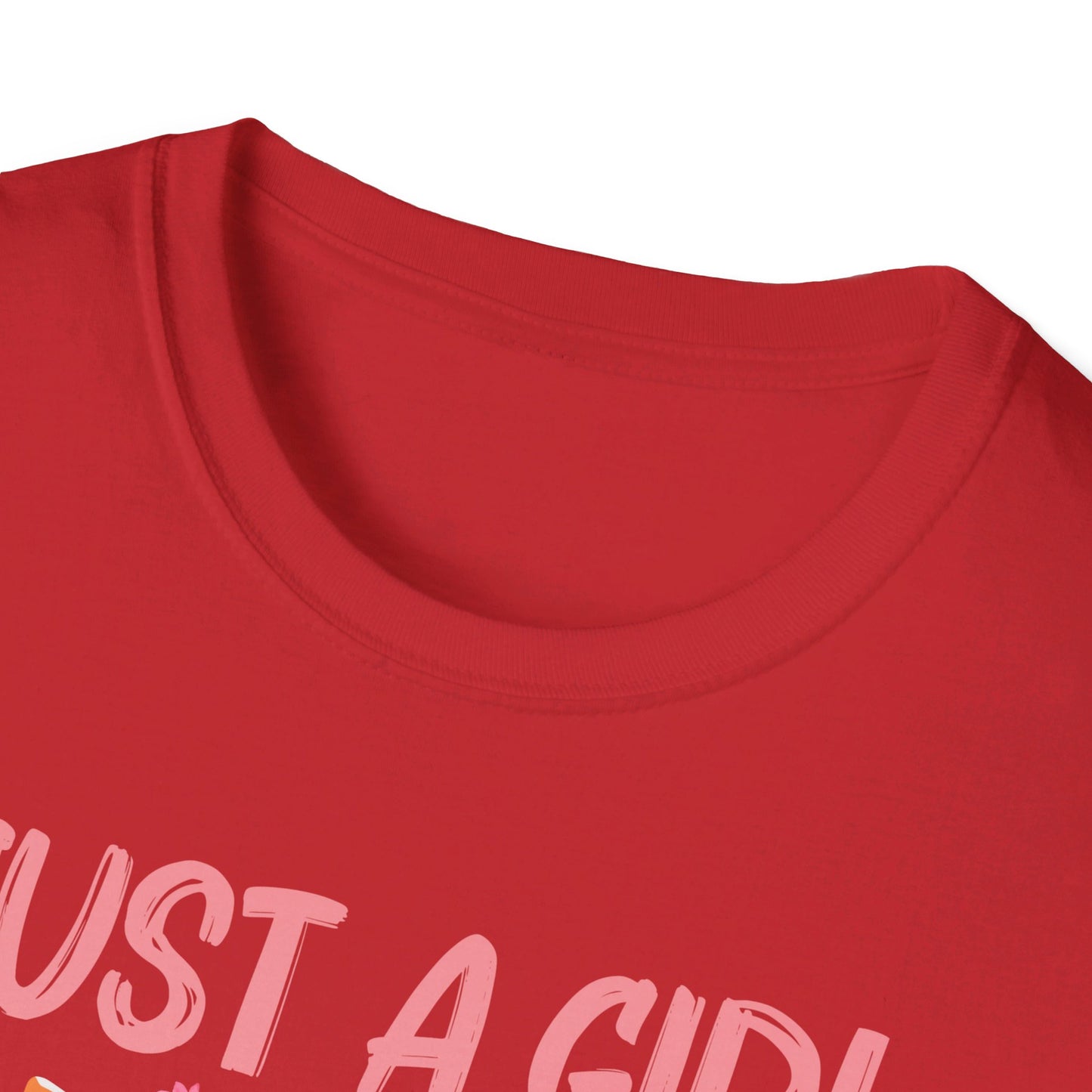Just A Girl Who Loves Cats Floral Cat Lover T-Shirt