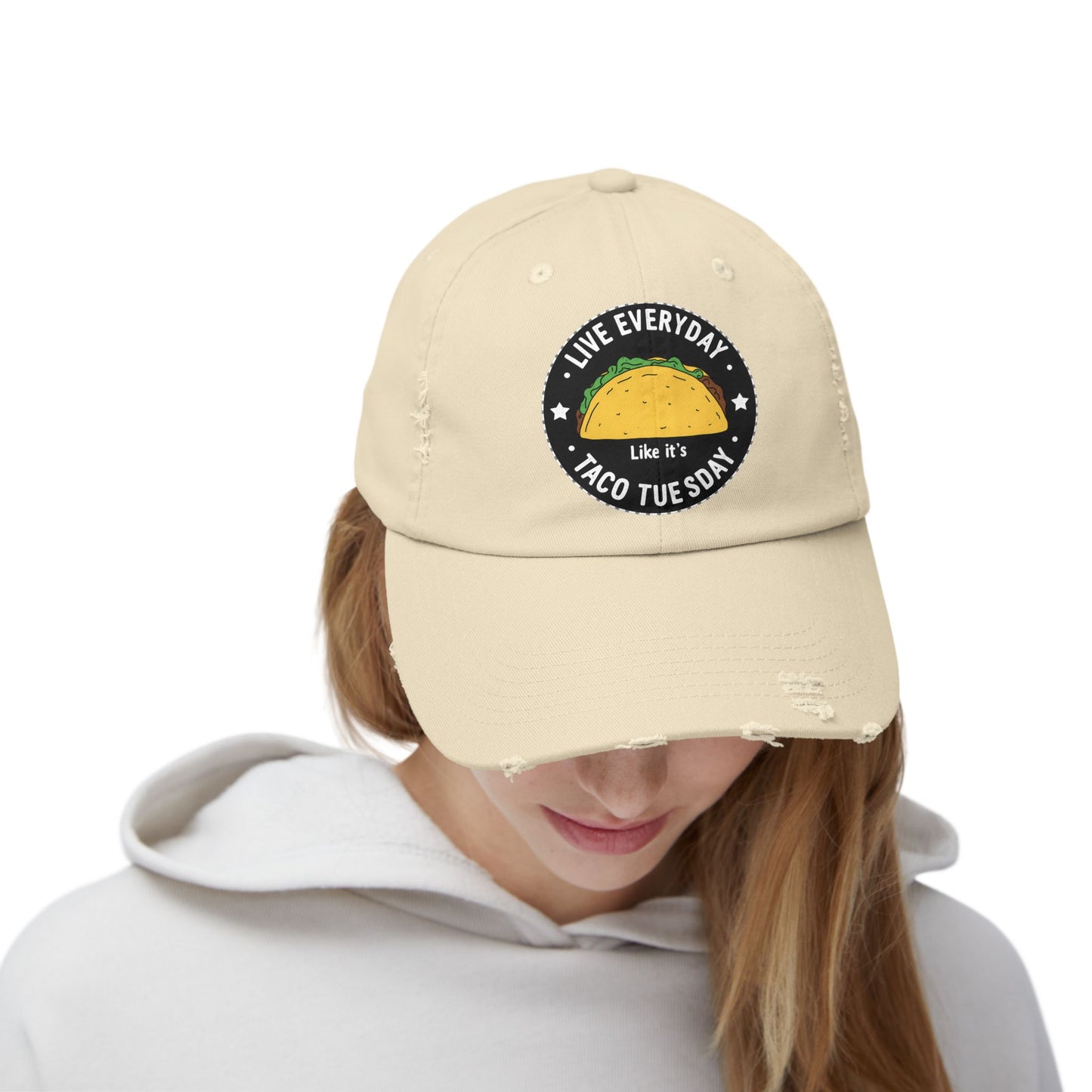 Live Everyday Like It's Taco Tuesday Fun Foodie Quote Cap