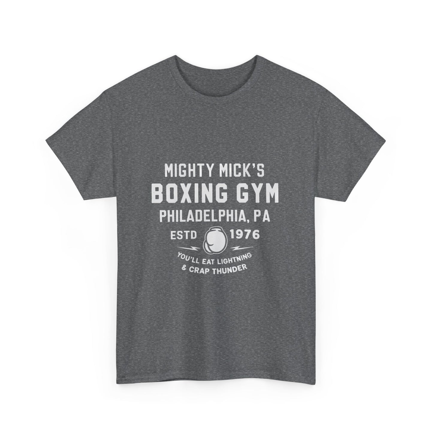 Mighty Mick's Boxing Gym Unisex Heavy Cotton Tee - Comfortable Fitness Shirt for Boxing Lovers