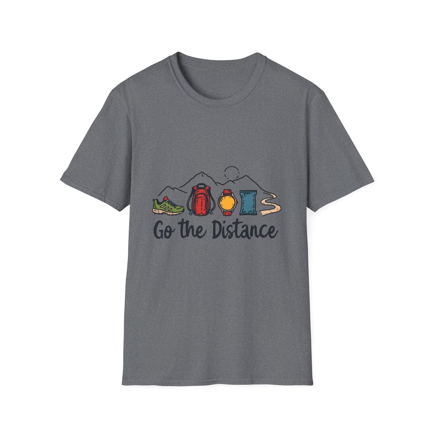 Go the Distance Adventure Enthusiast Hiking Essentials T-Shirt