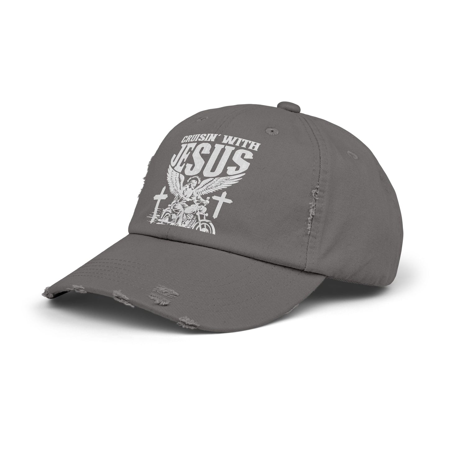 Cruisin' With Jesus Fueled by Faith Motorcycle Cap