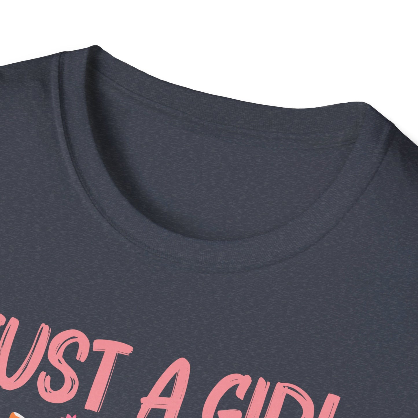 Just A Girl Who Loves Cats Floral Cat Lover T-Shirt