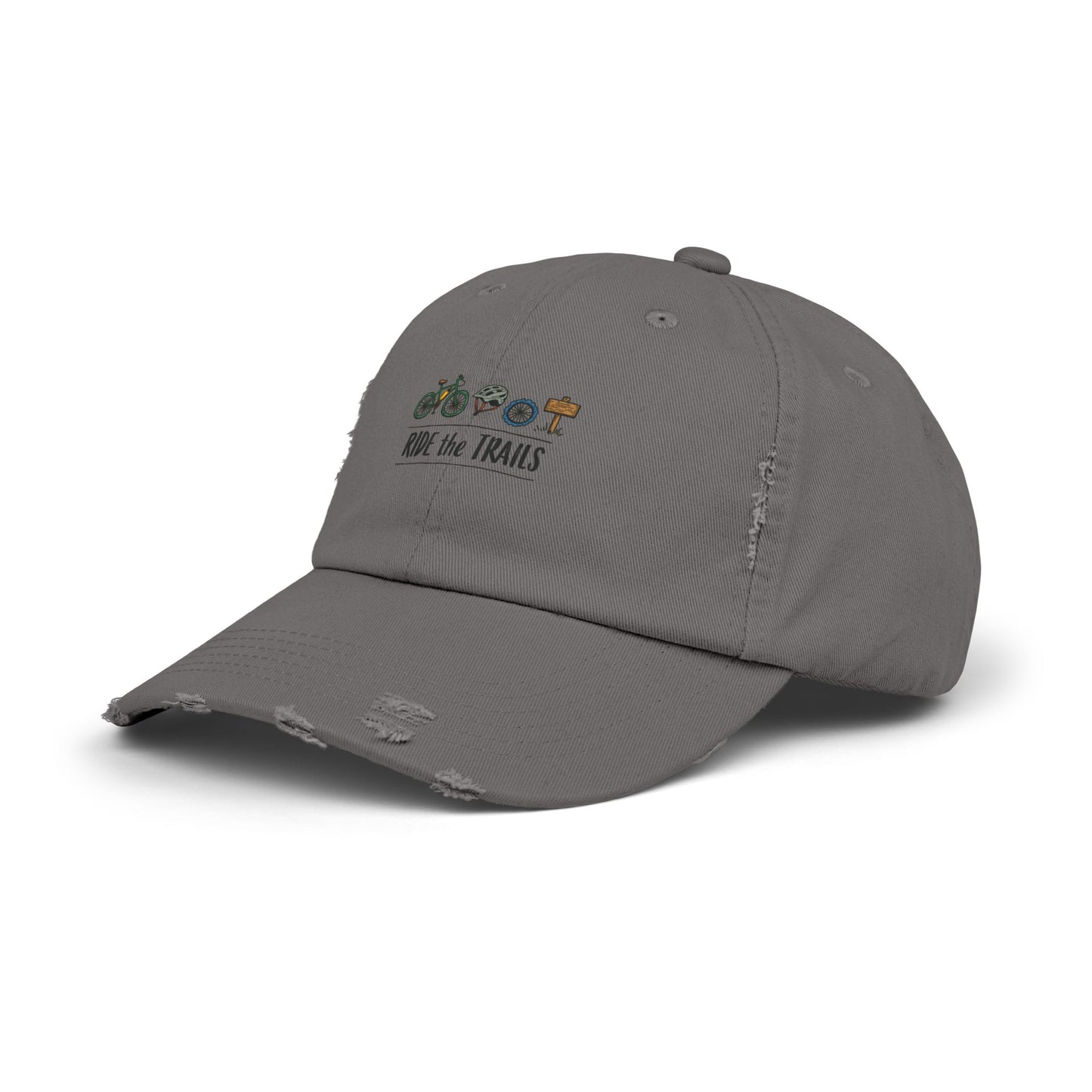 Ride the Trails Adventure Scenic Biking Journey Cap