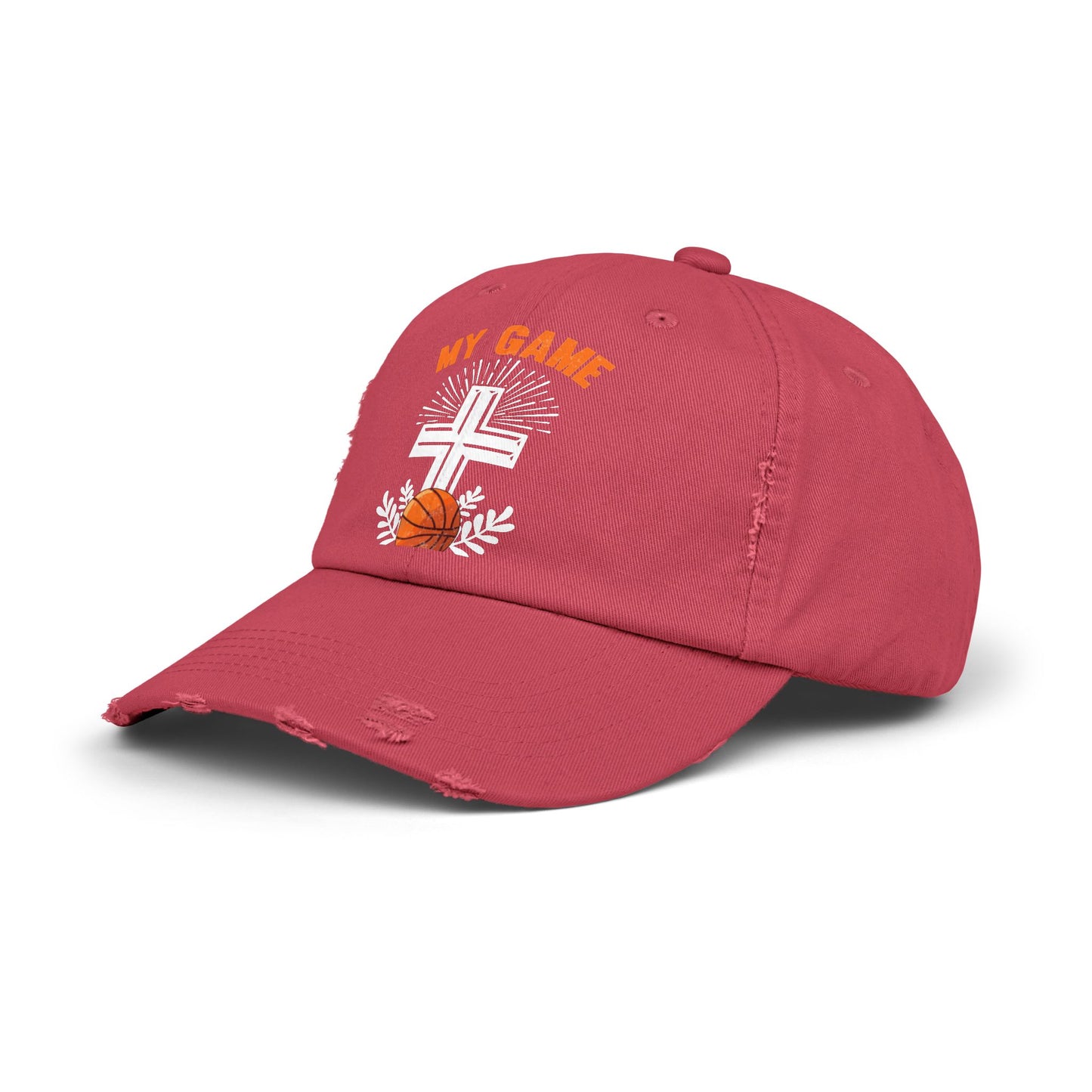 My Game His Glory Basketball Faith Cross Cap