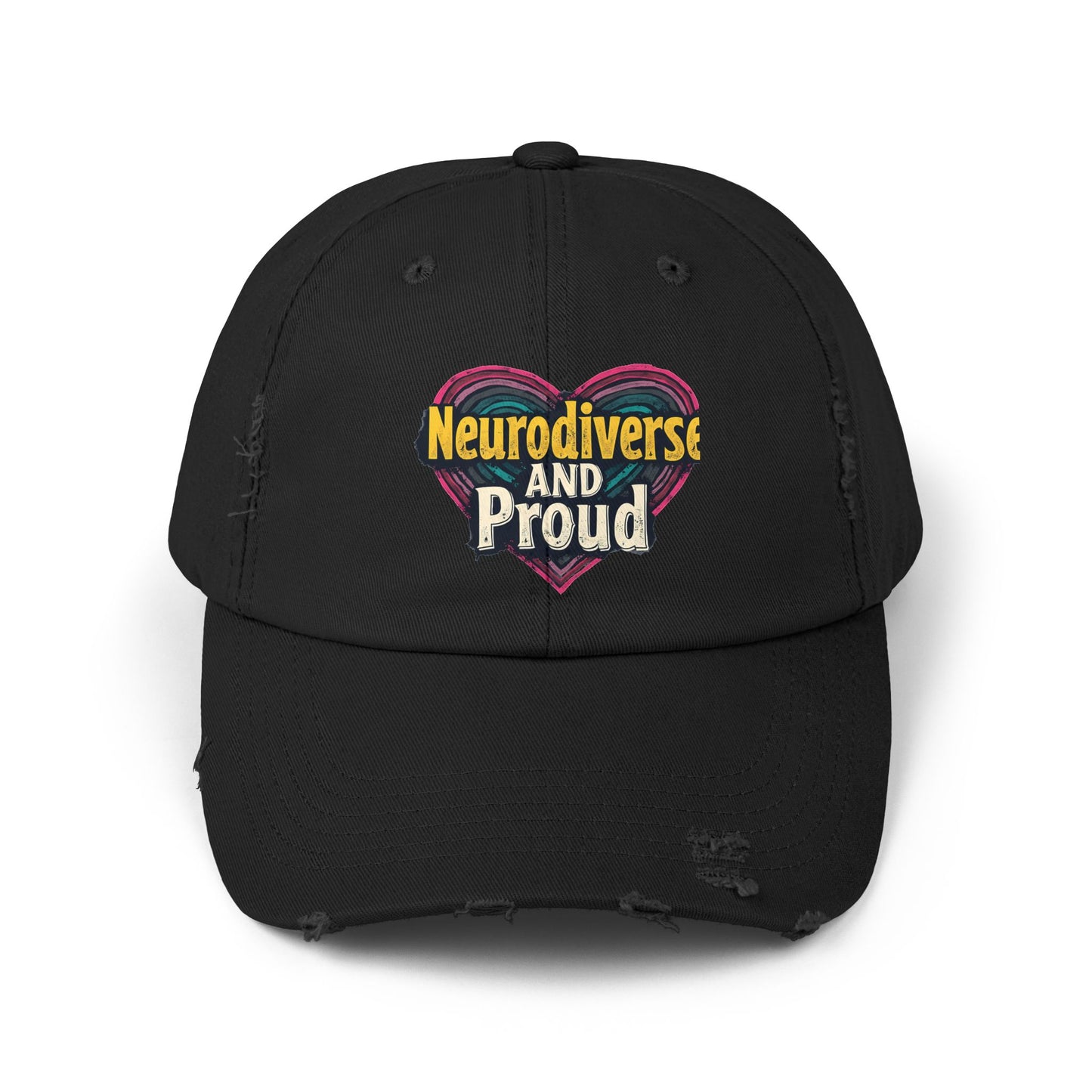 Neurodiverse and Proud Heart Celebration Cap