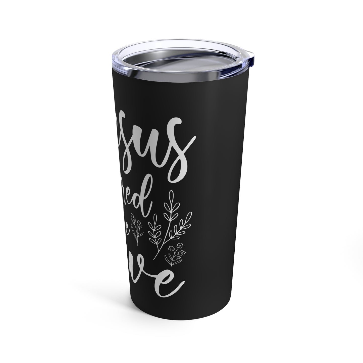Jesus Conquered the Grave Inspirational Faith Statement Tumbler