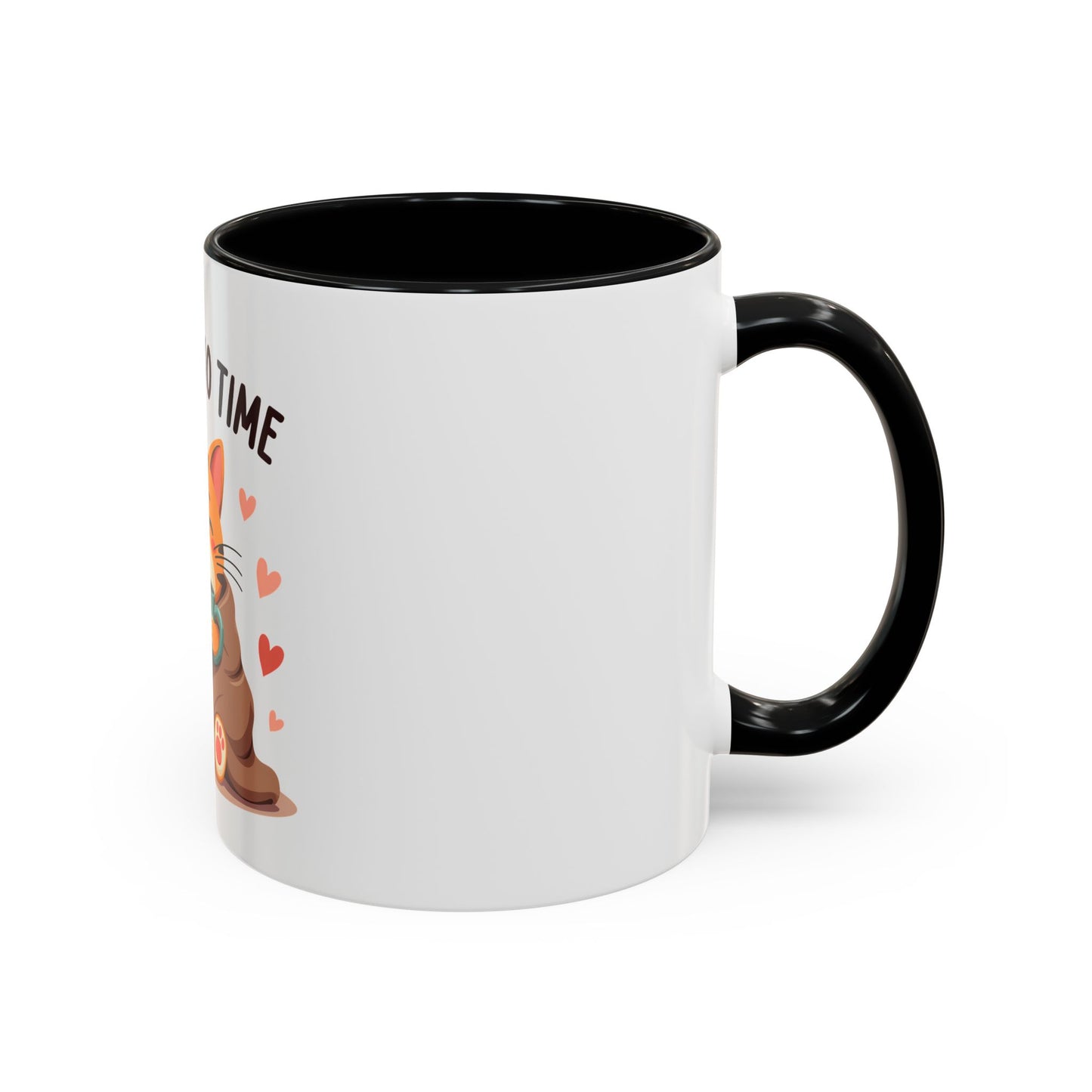Catpuccino Time (Cat & Capuccino Fans) Coffee Accent Mug