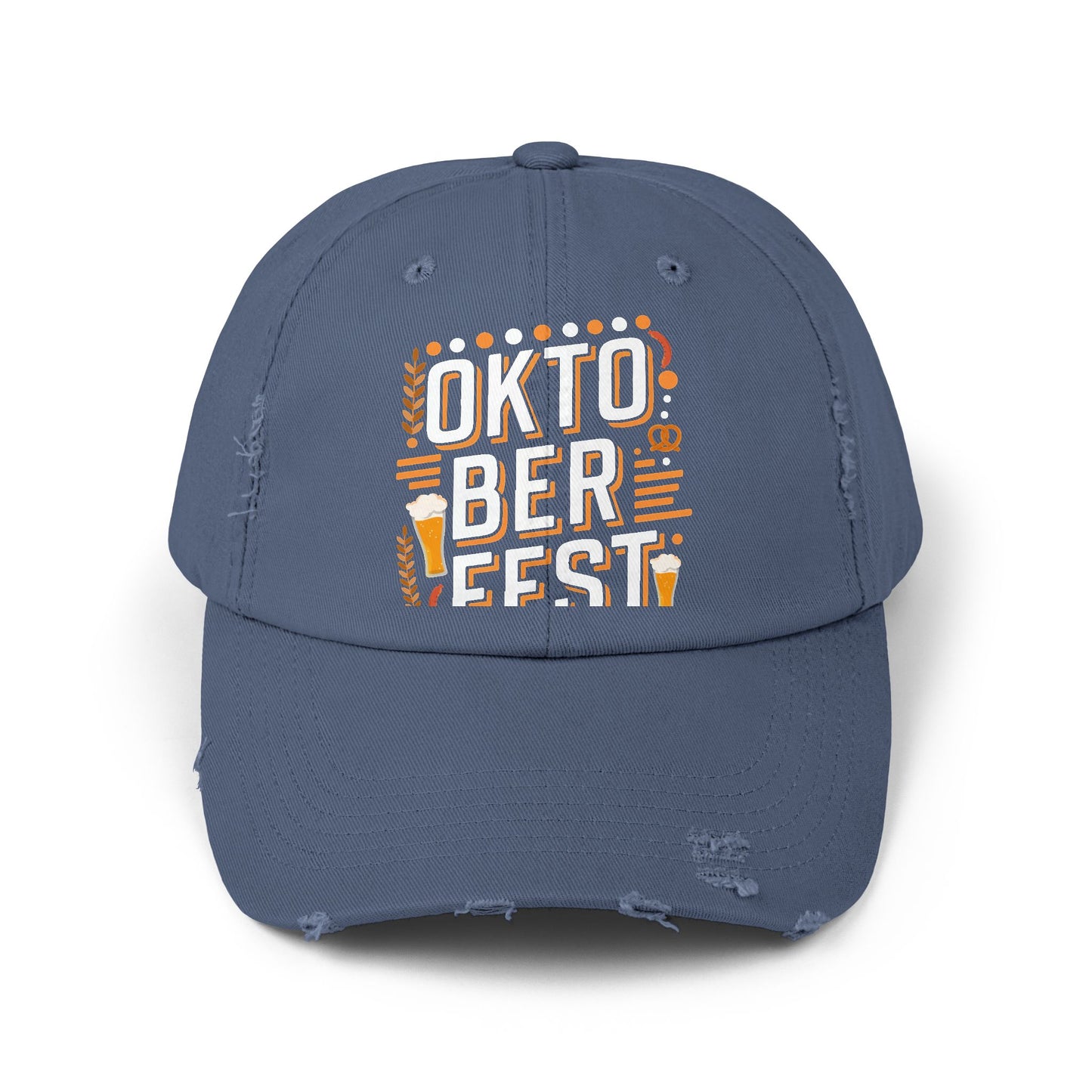Oktoberfest Celebration Beer Pretzels Sausages Festive Design Cap