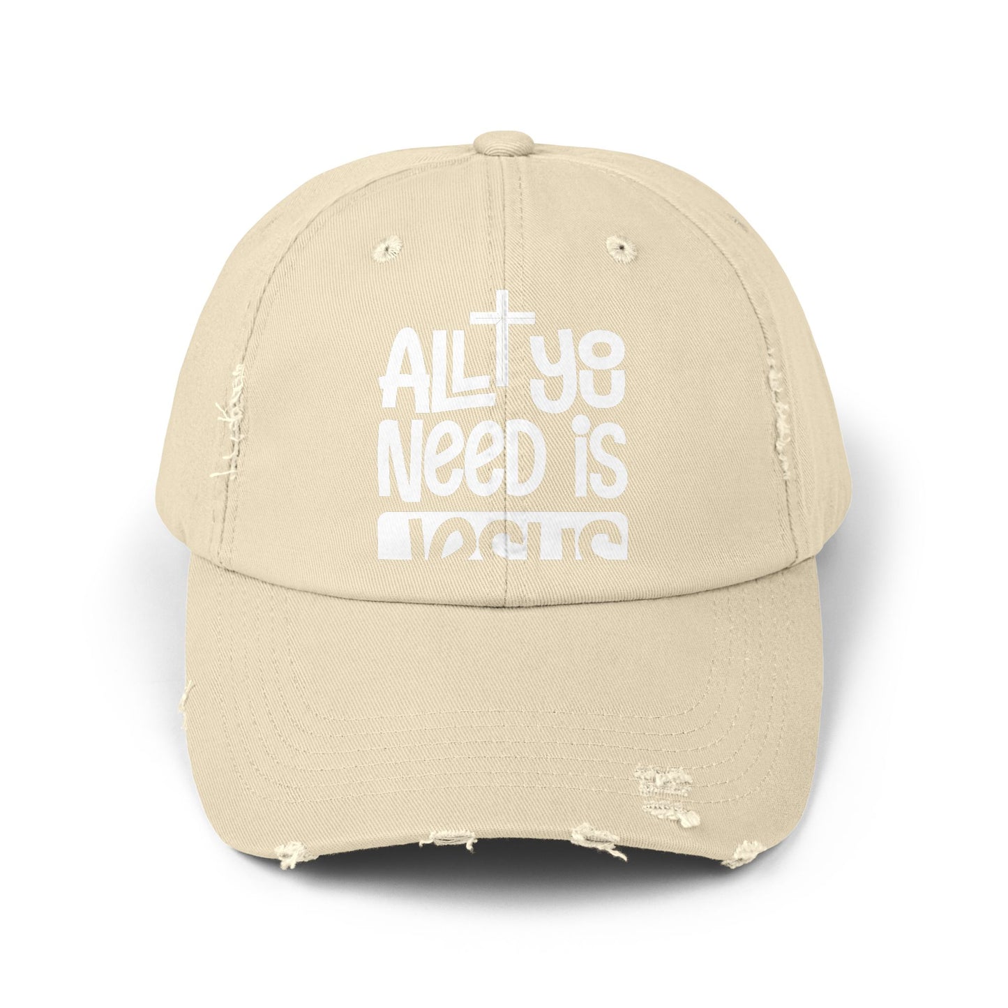 All You Need Is Jesus Inspirational Faith Statement Cap