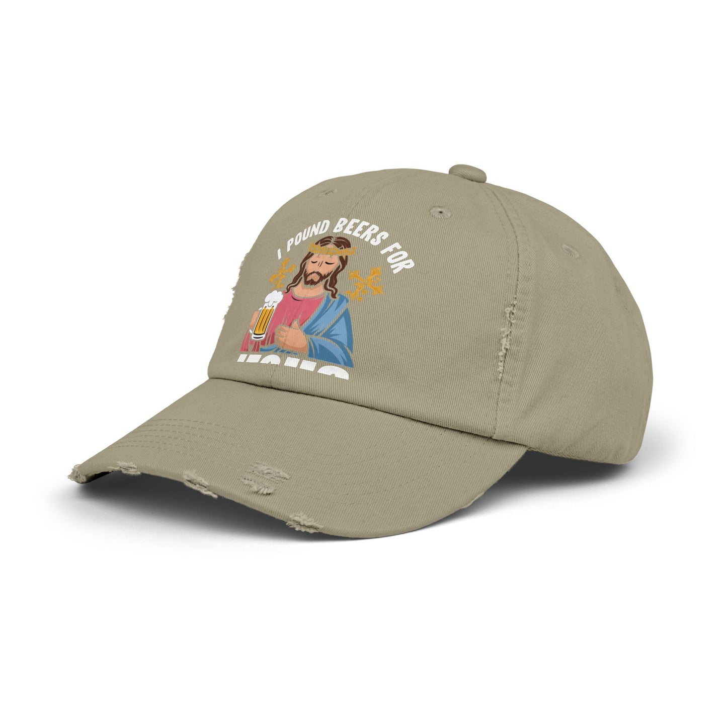 I Pound Beers For Jesus Humorous Bold Statement Cap