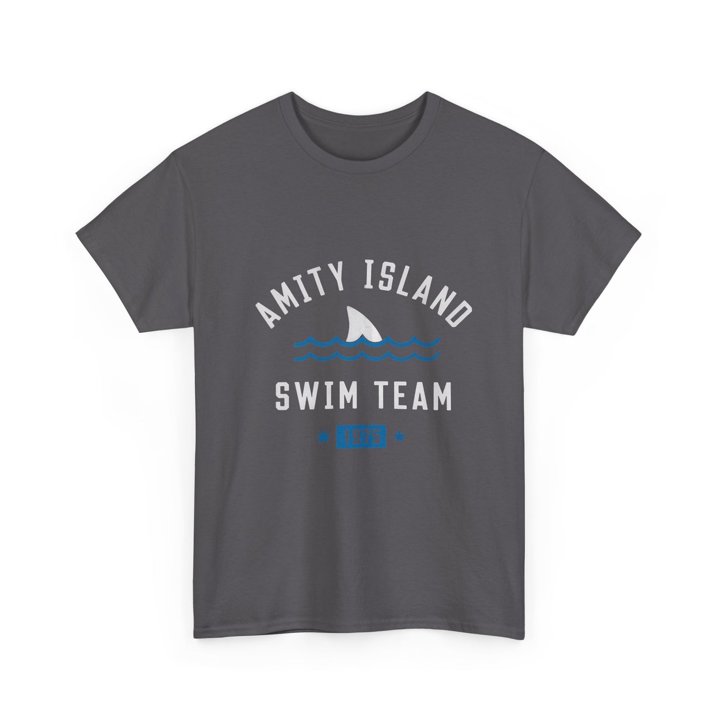 Amity Island Swim Team Unisex Heavy Cotton Tee - Vintage Summer Vibe