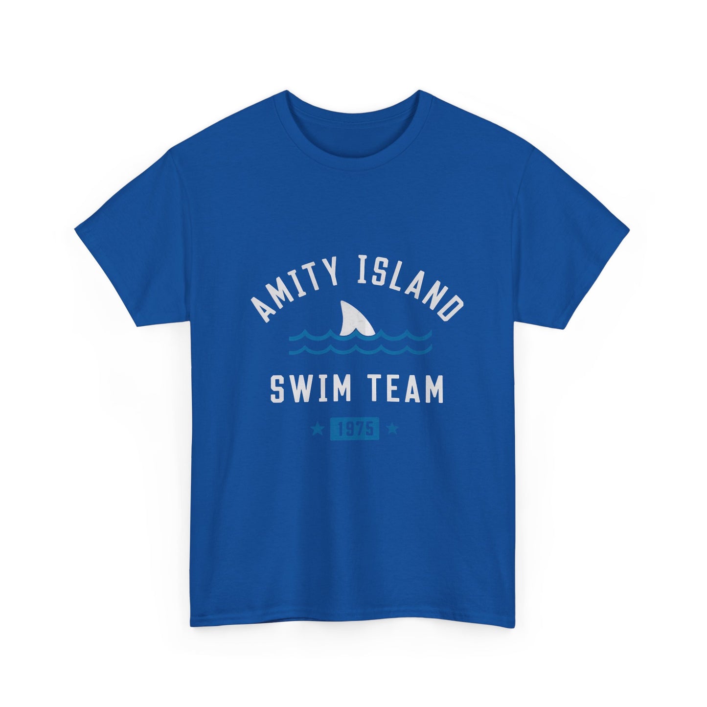 Amity Island Swim Team Unisex Heavy Cotton Tee - Vintage Summer Vibe
