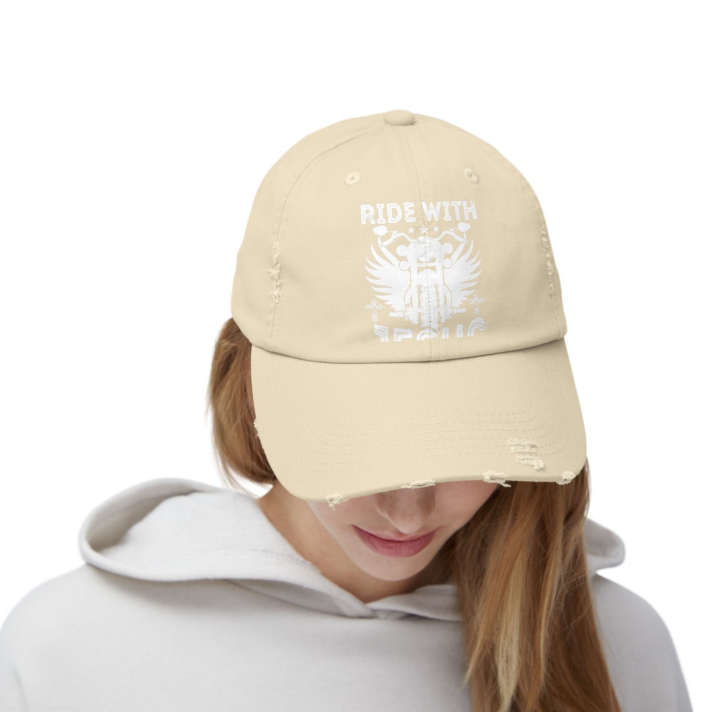 Ride with Jesus Motorcycle Faith Cap
