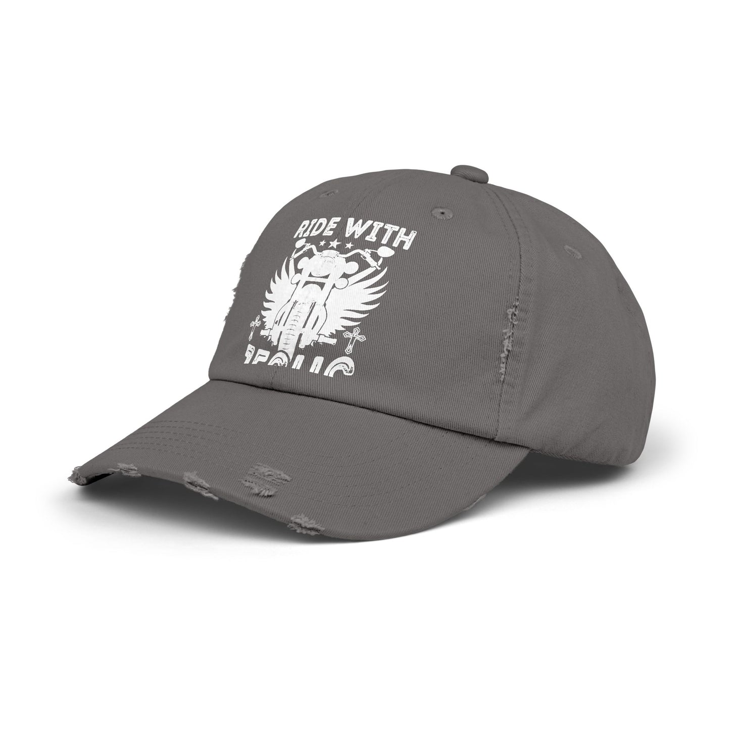 Ride with Jesus Motorcycle Faith Cap