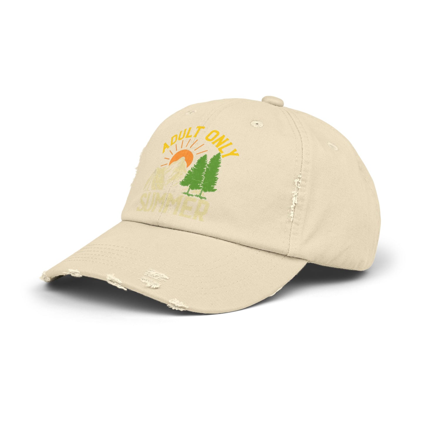 Adult Only Summer Camp Adventure Nature Camping Cap