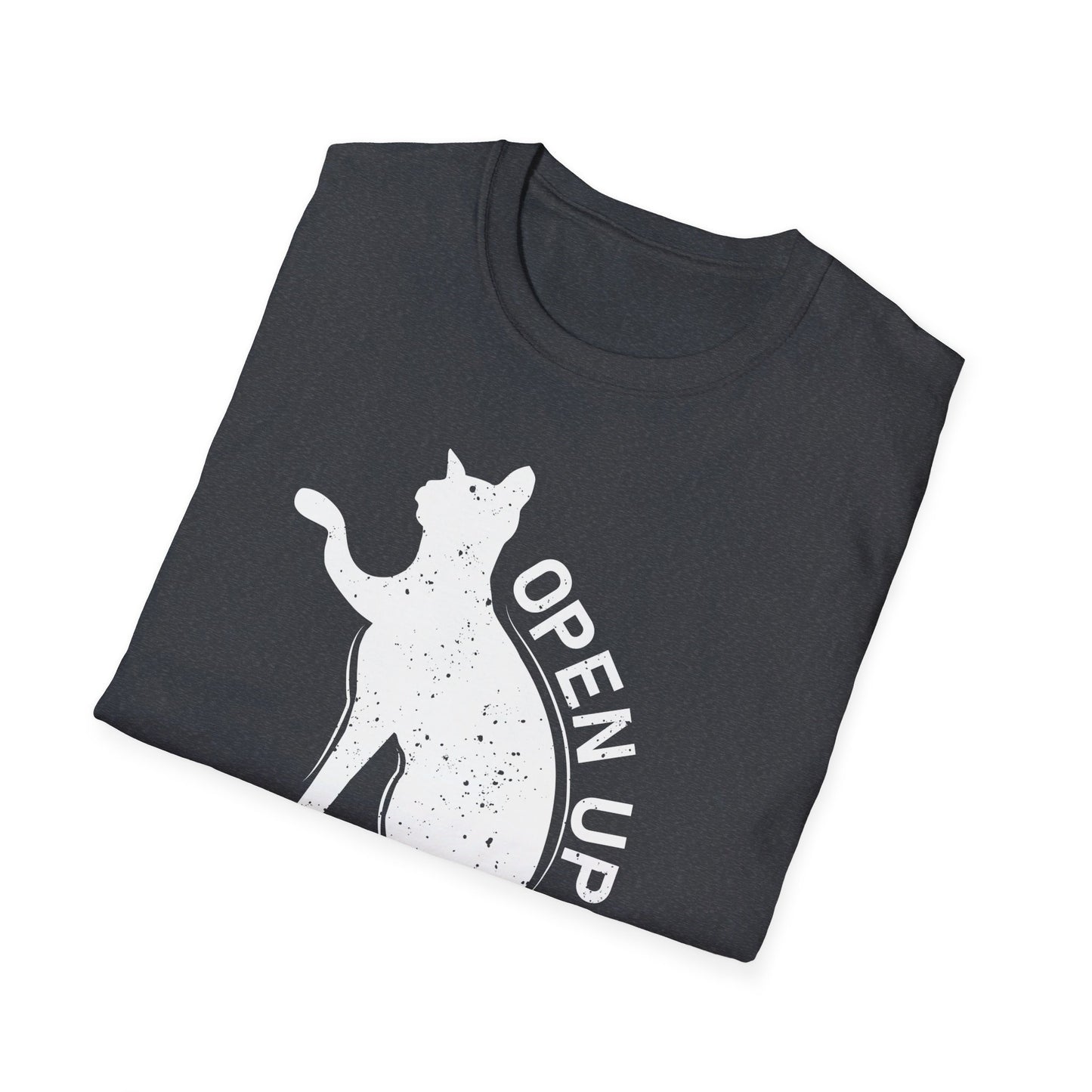 Open Up It's The Fuzz Funny Cat Silhouette T-Shirt