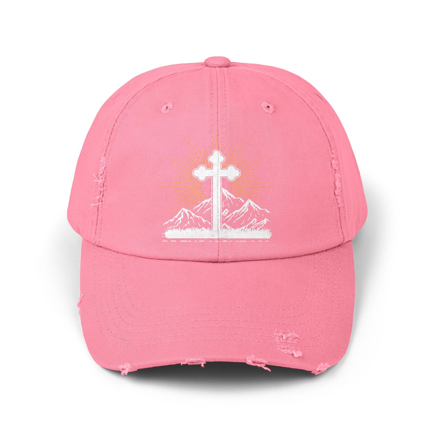 Be The Light Ma Matthew 5:14 Cross and Mountain Cap