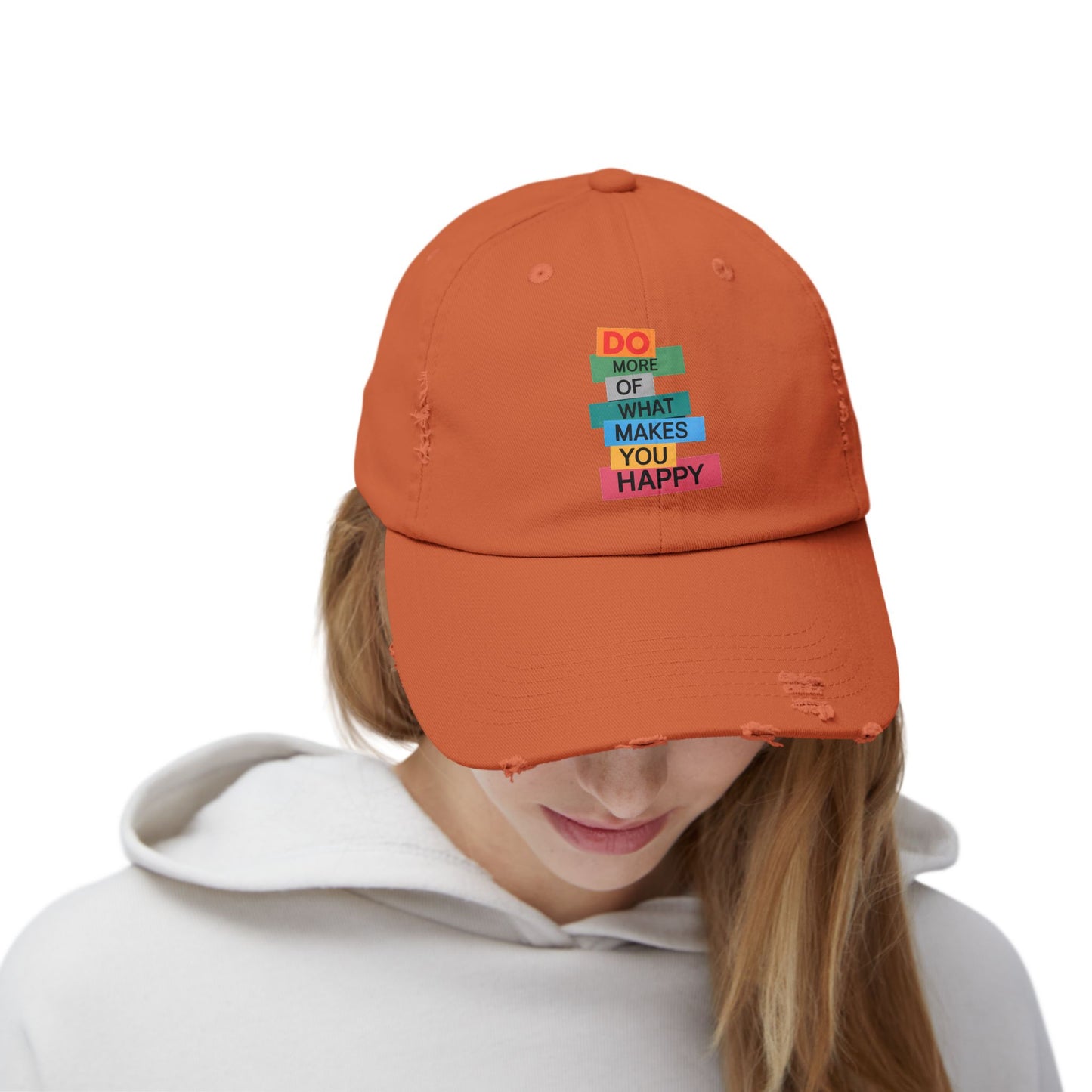Do More Of What Makes You Happy Motivational Message Cap