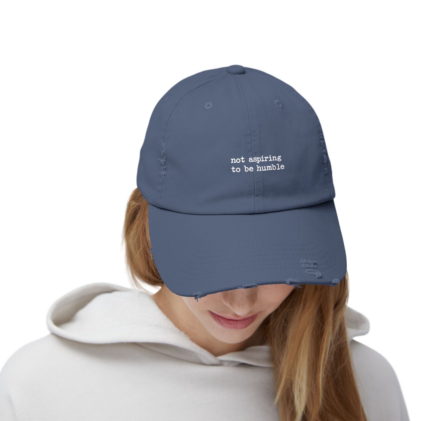 Not Aspiring to Be Humble Statement Cap