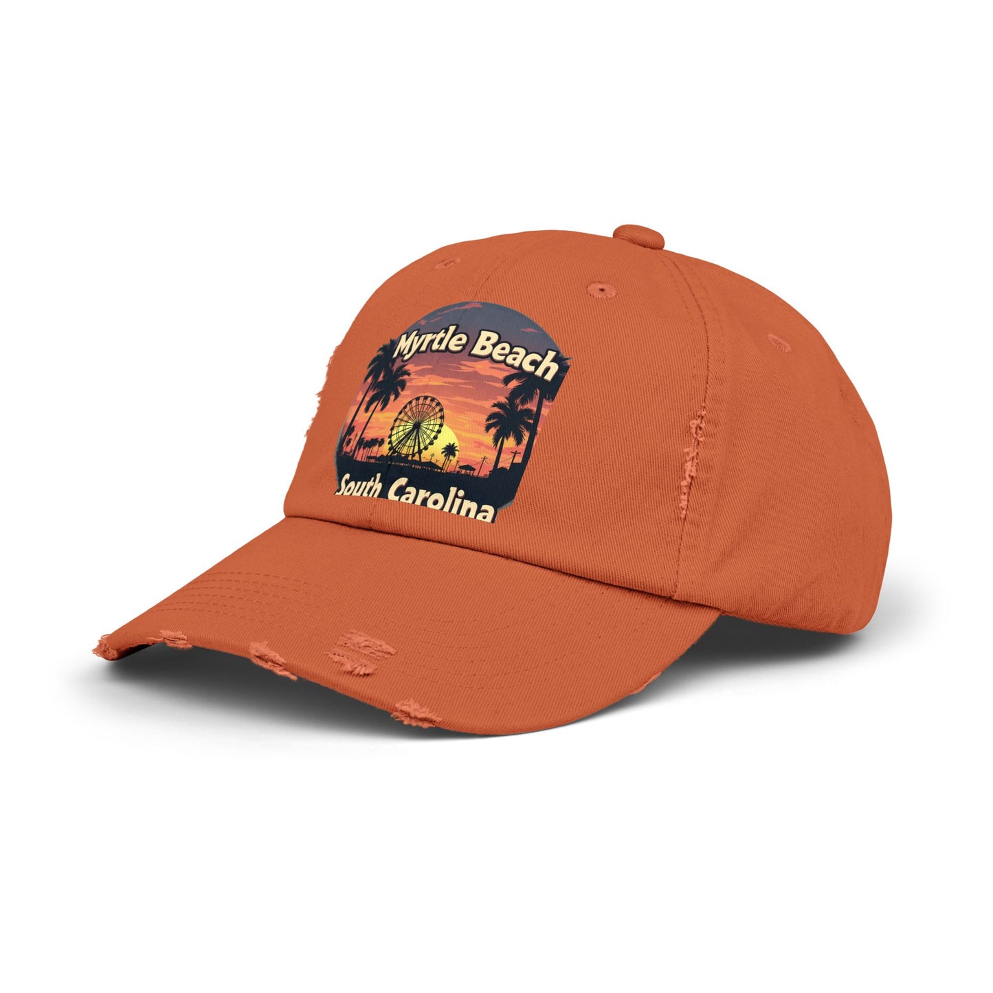 Myrtle Beach South Carolina Retro Sunset Cap