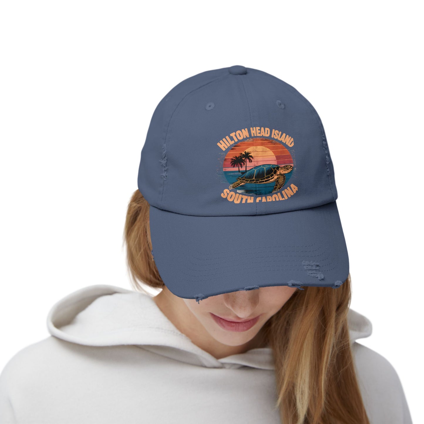 Hilton Head Island South Carolina Sunset Turtle Cap