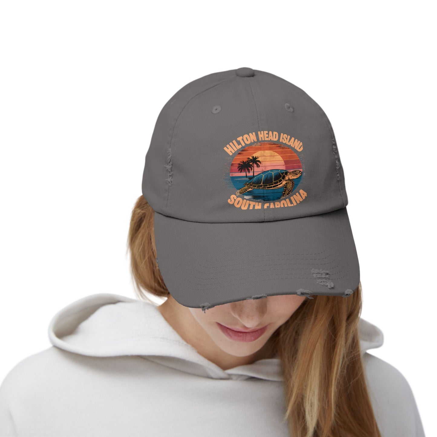 Hilton Head Island South Carolina Sunset Turtle Cap