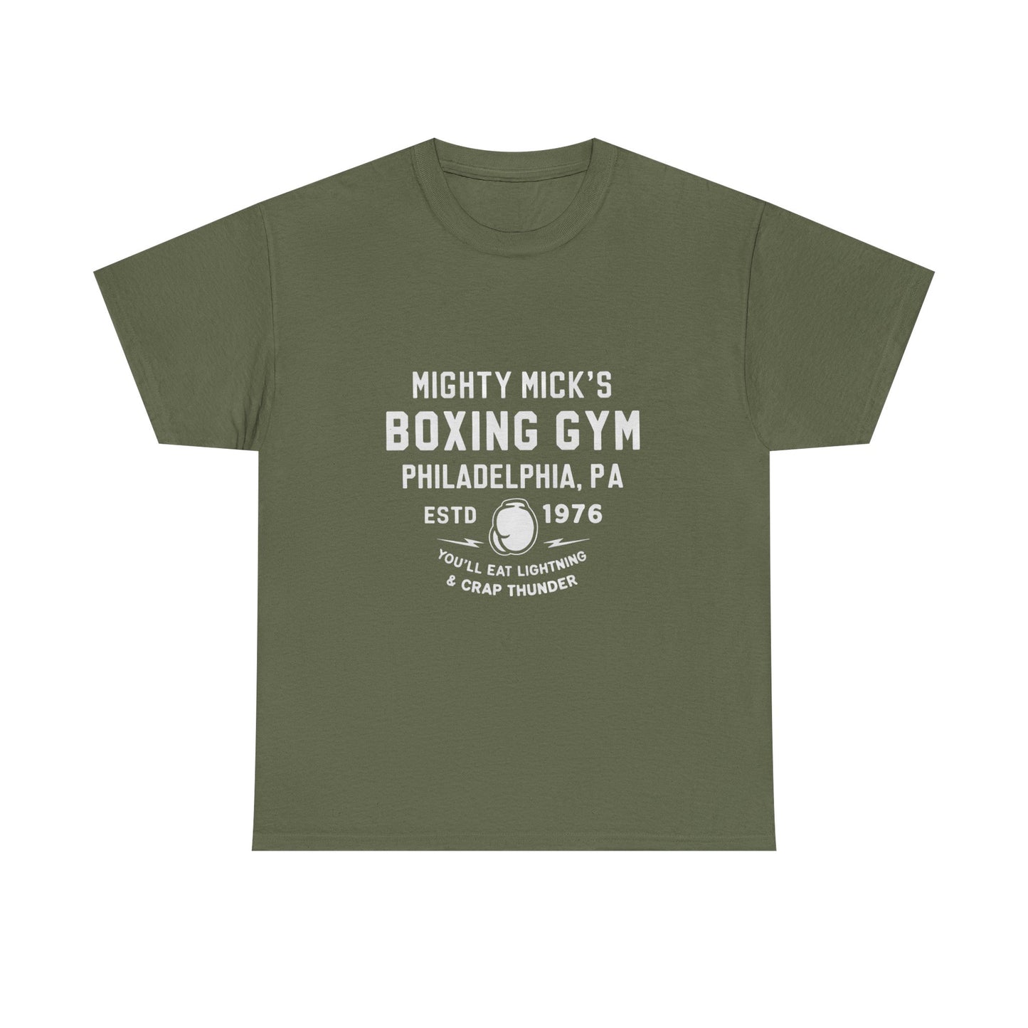 Mighty Mick's Boxing Gym Unisex Heavy Cotton Tee - Comfortable Fitness Shirt for Boxing Lovers