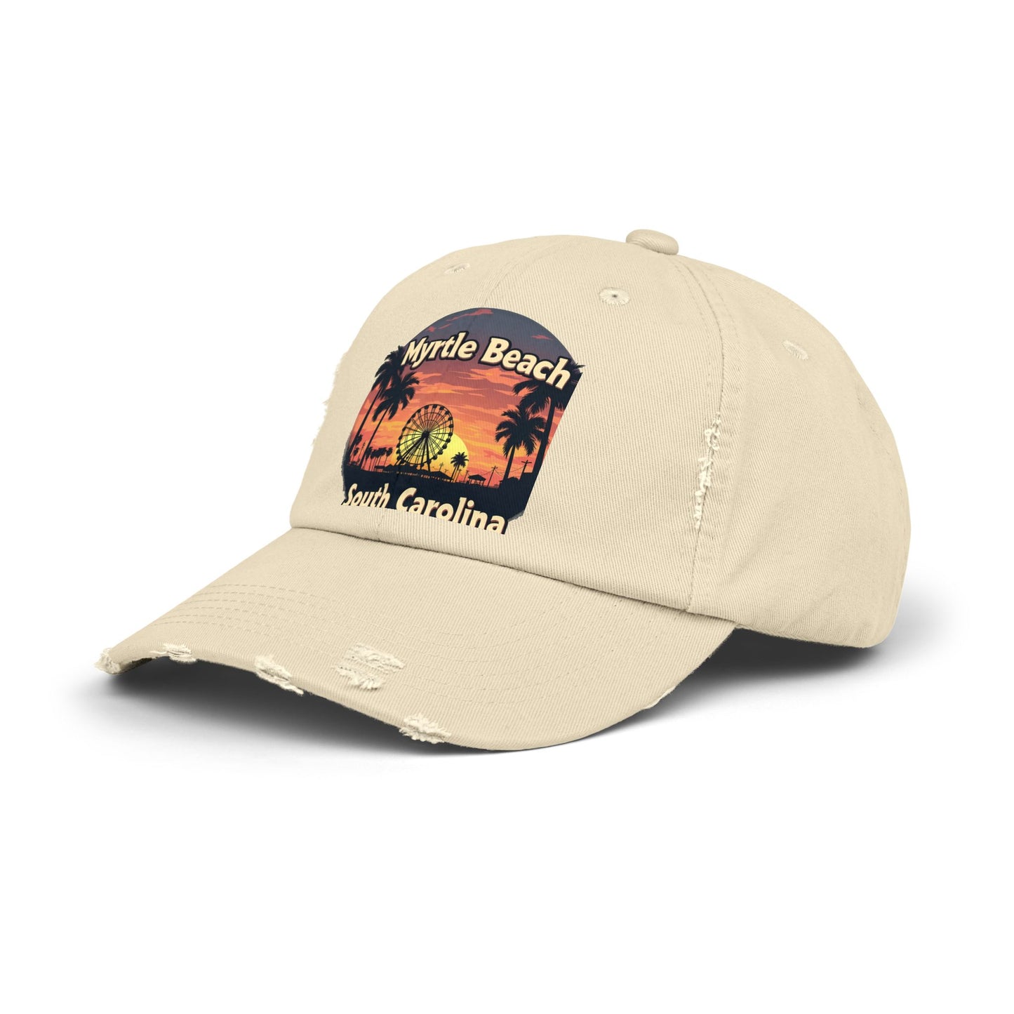 Myrtle Beach South Carolina Retro Sunset Cap
