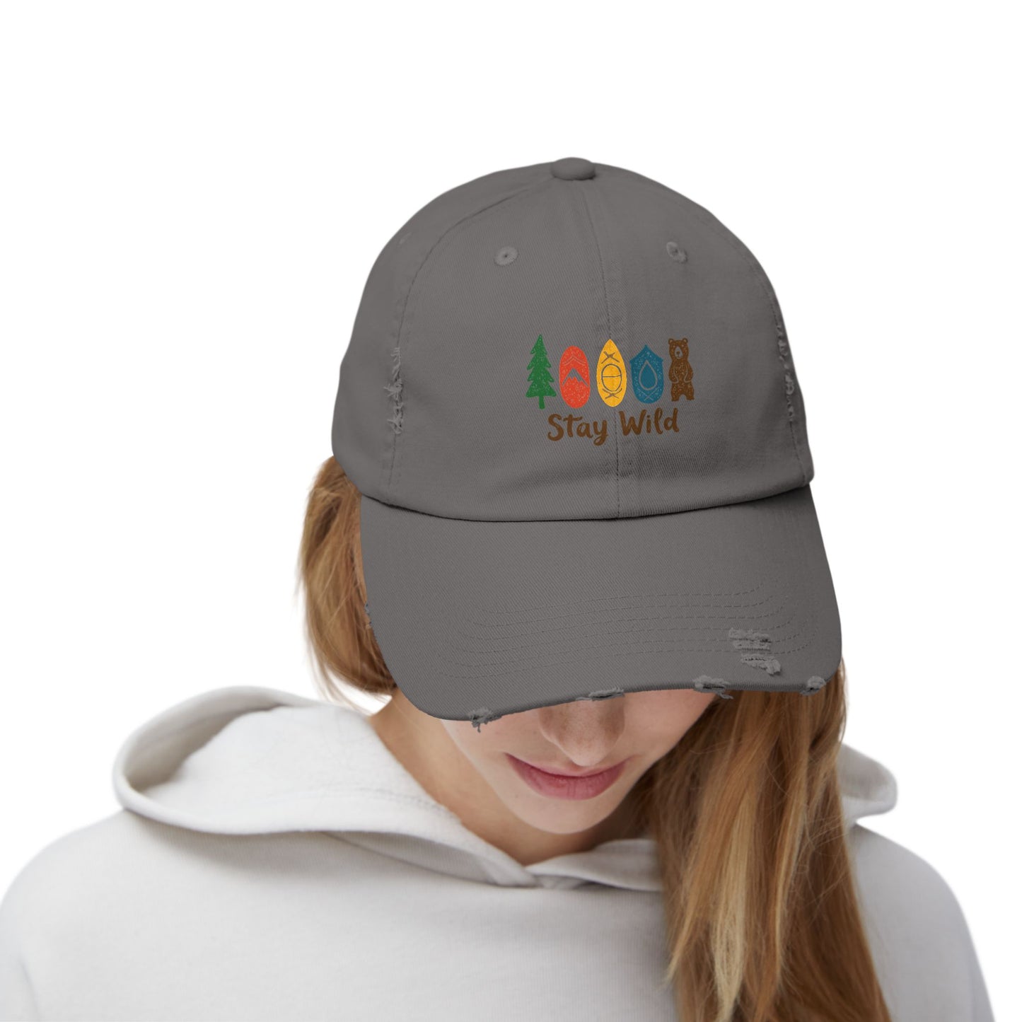 Stay Wild Adventure Nature Lover Design for Outdoor Enthusiasts Cap
