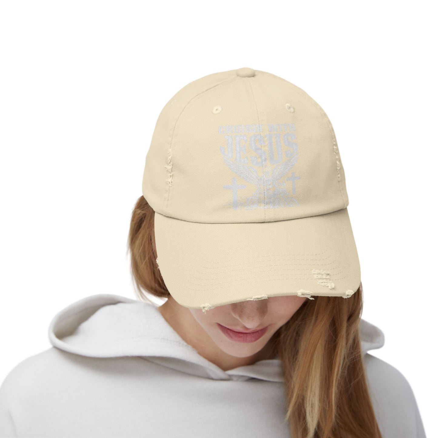 Cruisin' With Jesus Fueled by Faith Motorcycle Cap