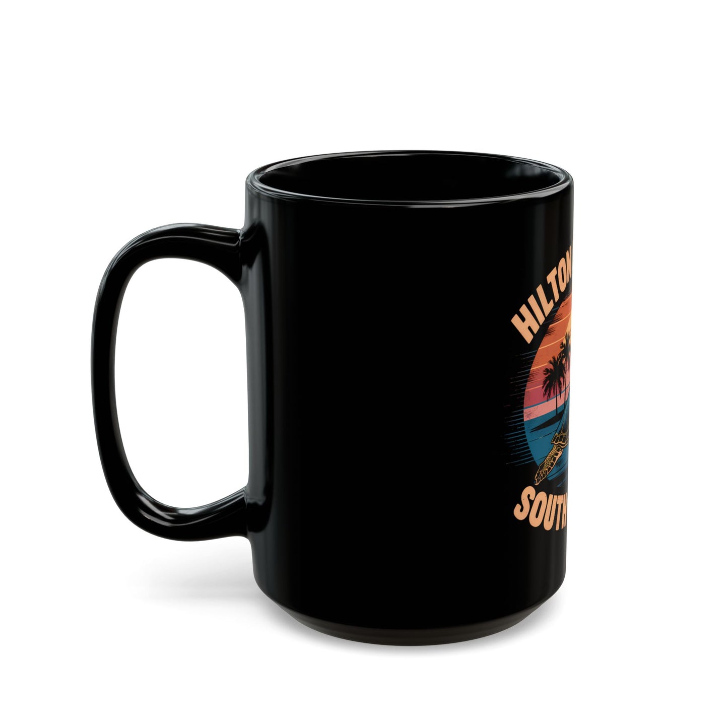 Hilton Head Island South Carolina Sunset Turtle Ceramic Mug
