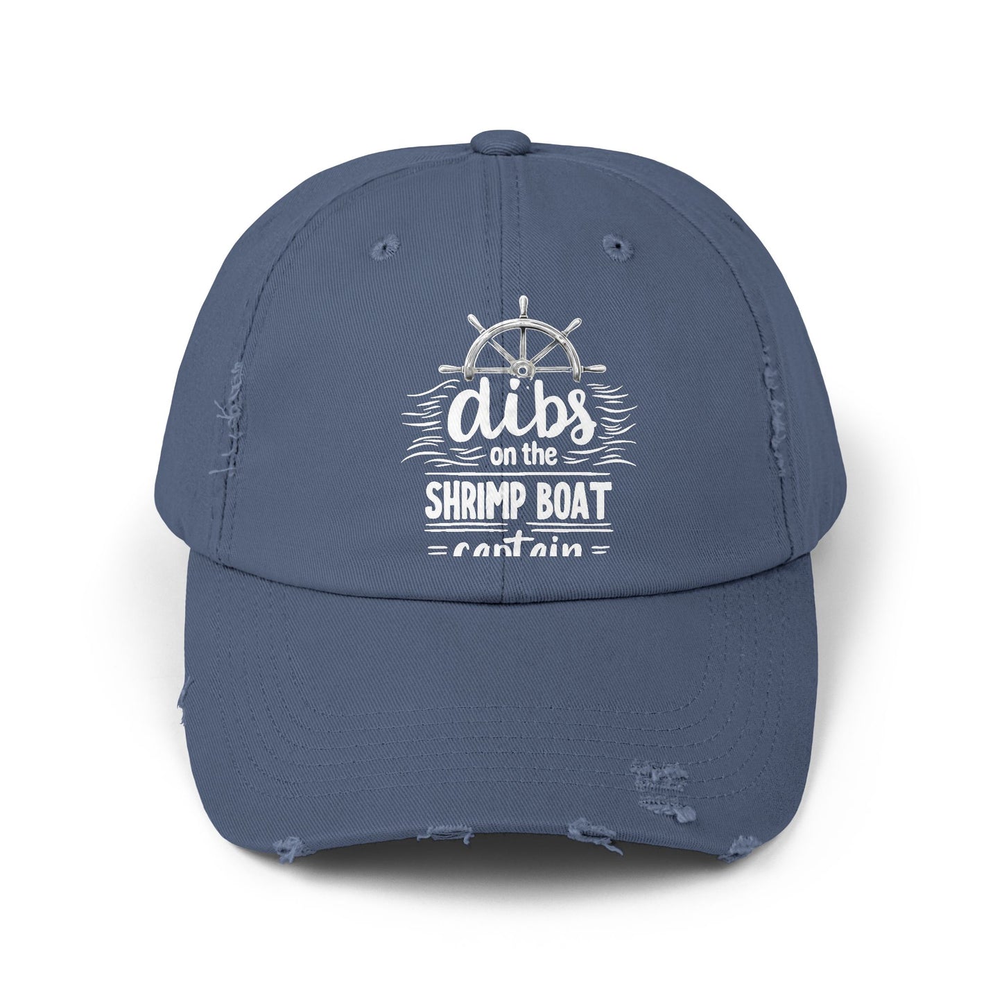 Dibs On The Shrimp Boat Captain Nautical Humor Cap