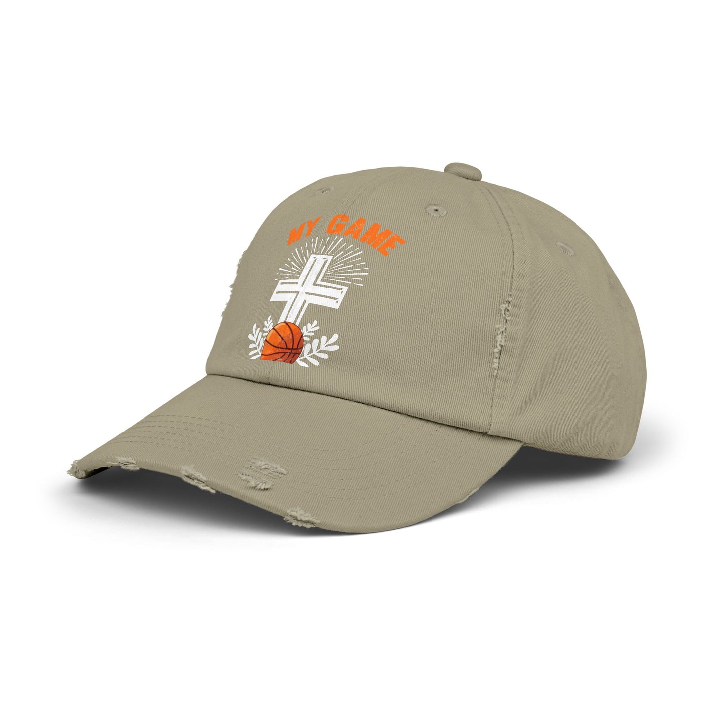 My Game His Glory Basketball Faith Cross Cap