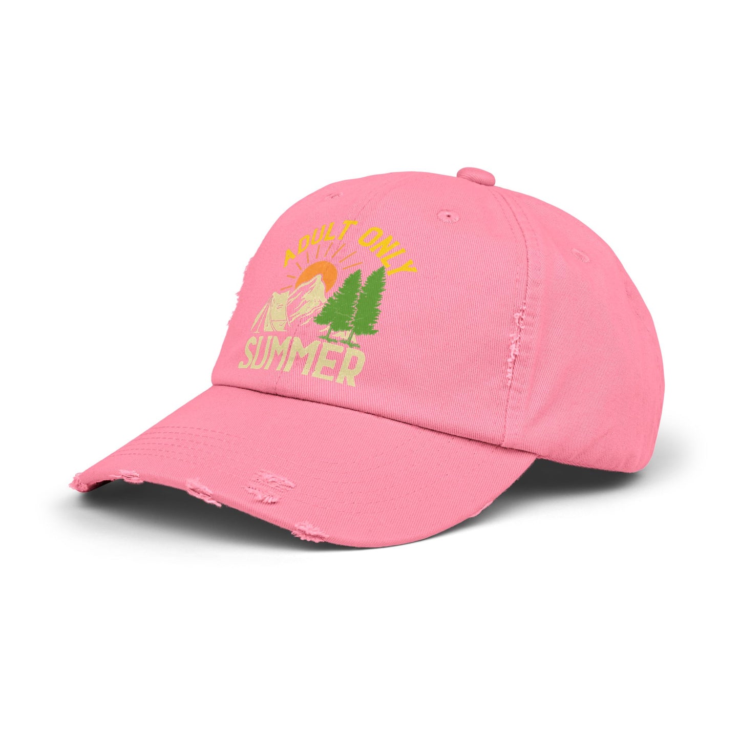 Adult Only Summer Camp Adventure Nature Camping Cap