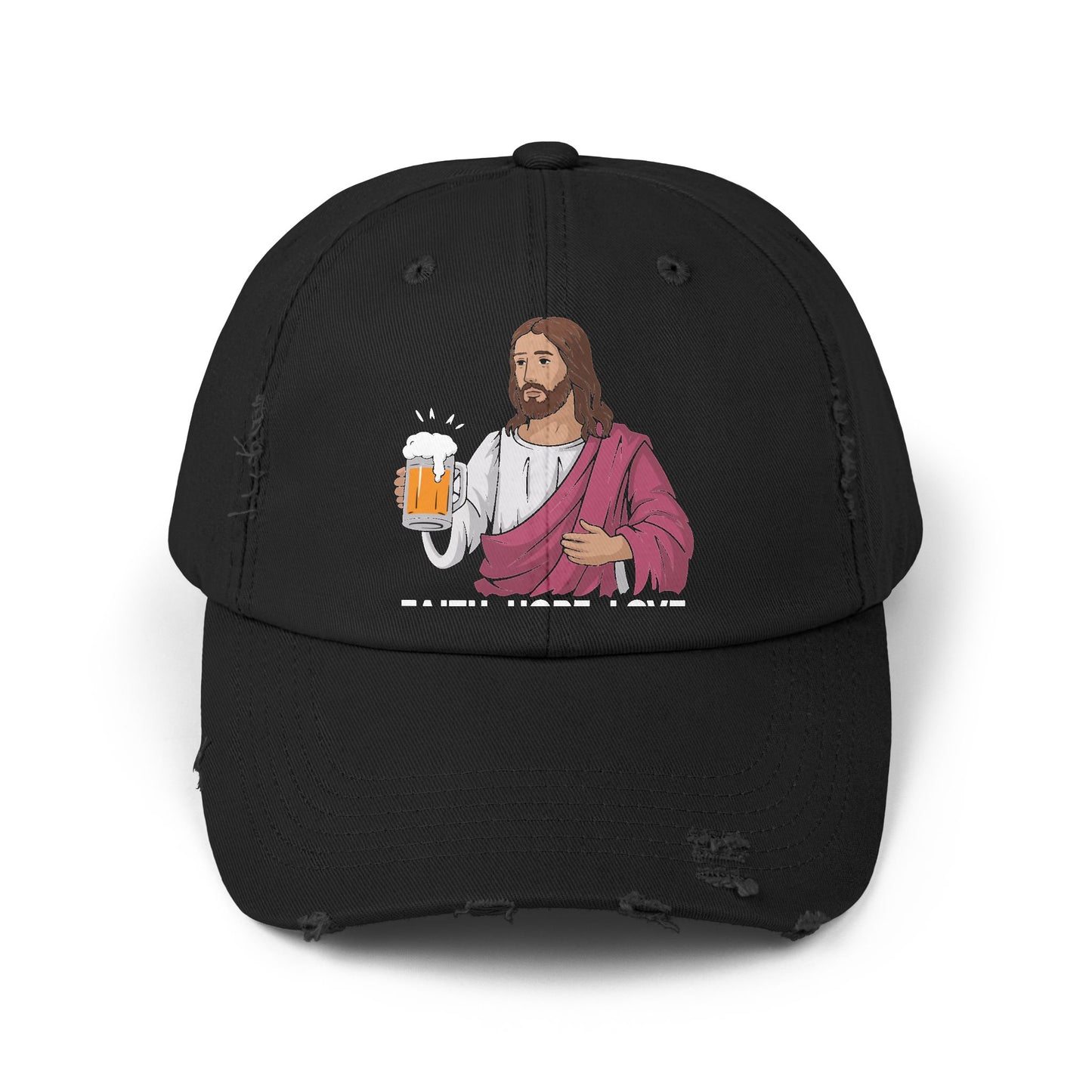 Faith Hope Love and a Cool Beer Fun Cap