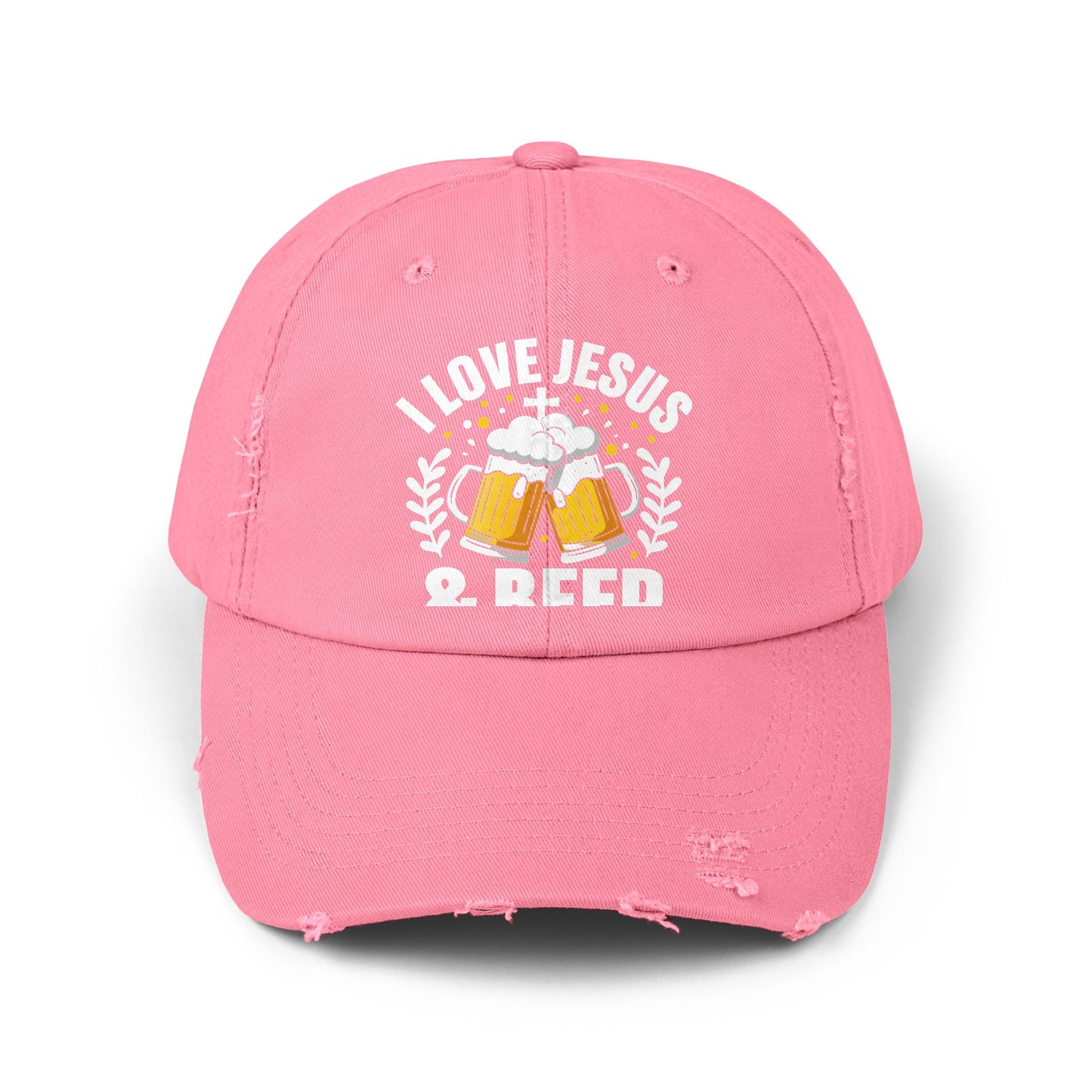 I Love Jesus And Beer Design For Faithful Beer Lovers Cap